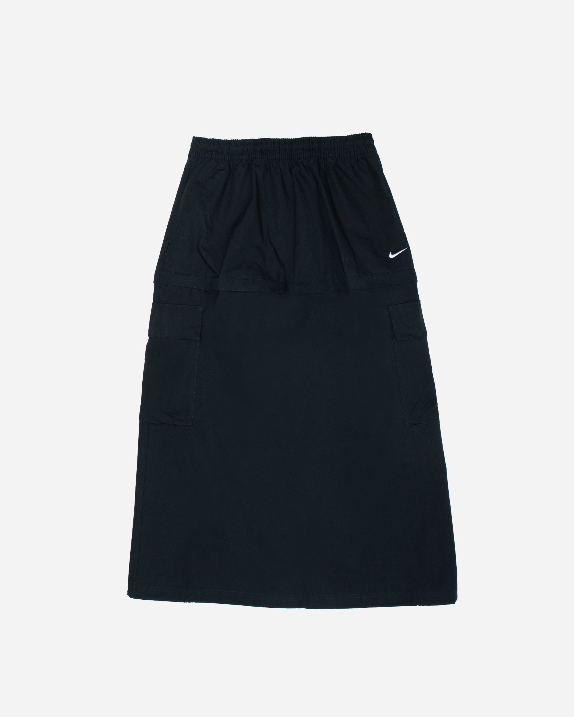 Nike Essential Mid-Rise Woven Cargo Midi Skirt BLACK/WHITE FV7503-010