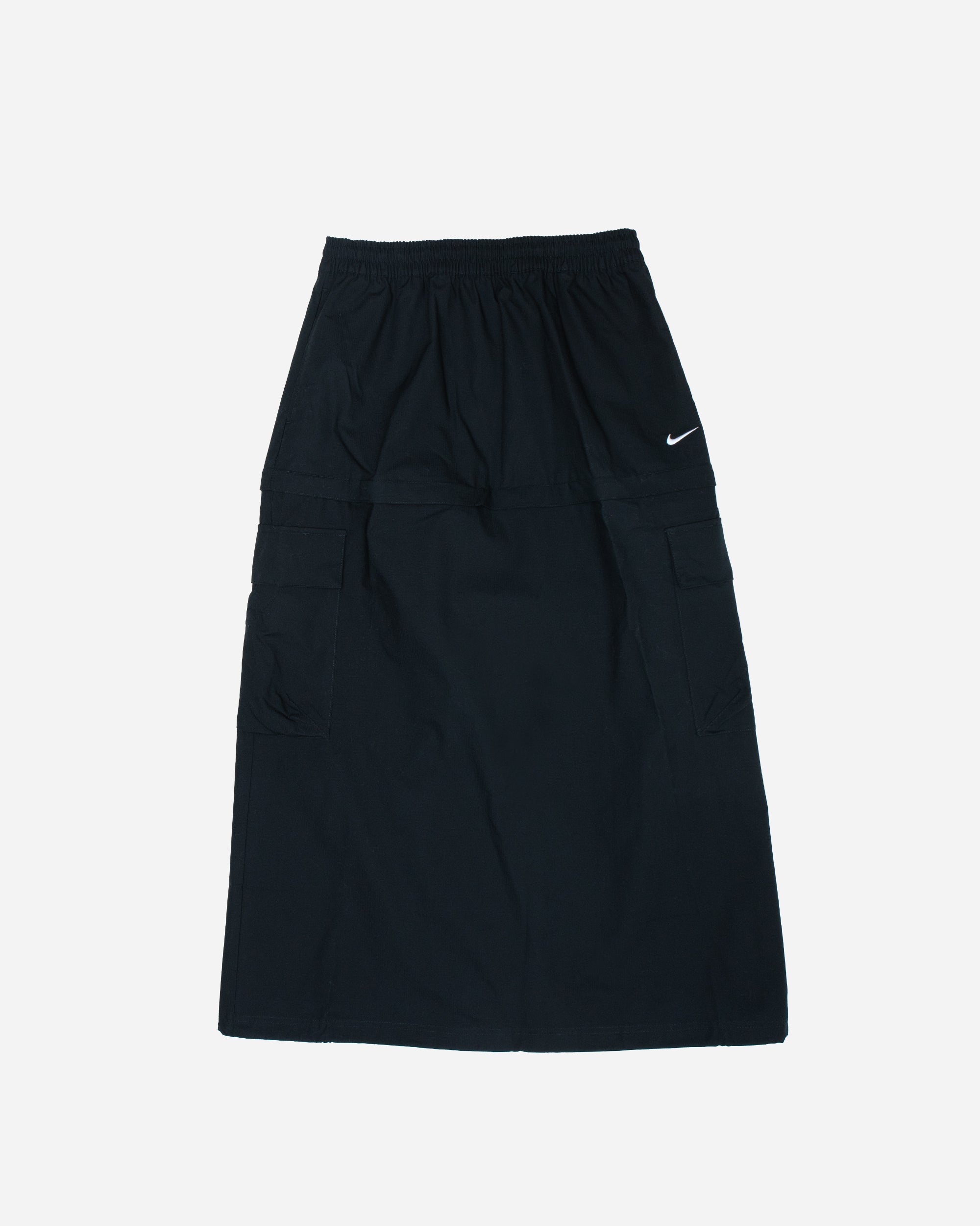 Nike Essential Mid-Rise Woven Cargo Midi Skirt BLACK/WHITE FV7503-010