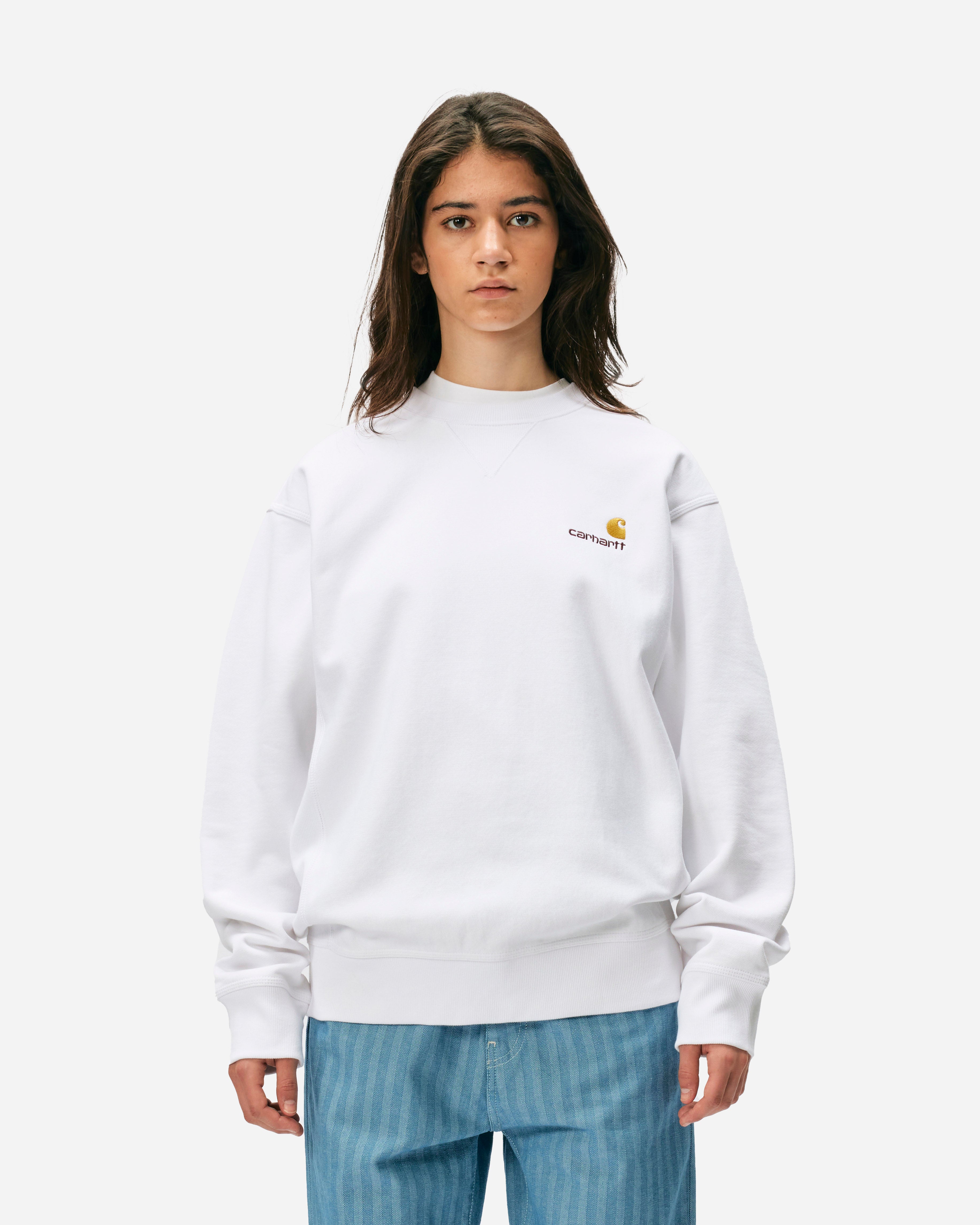 Carhartt WIP American Script Sweat White I025475-02XX