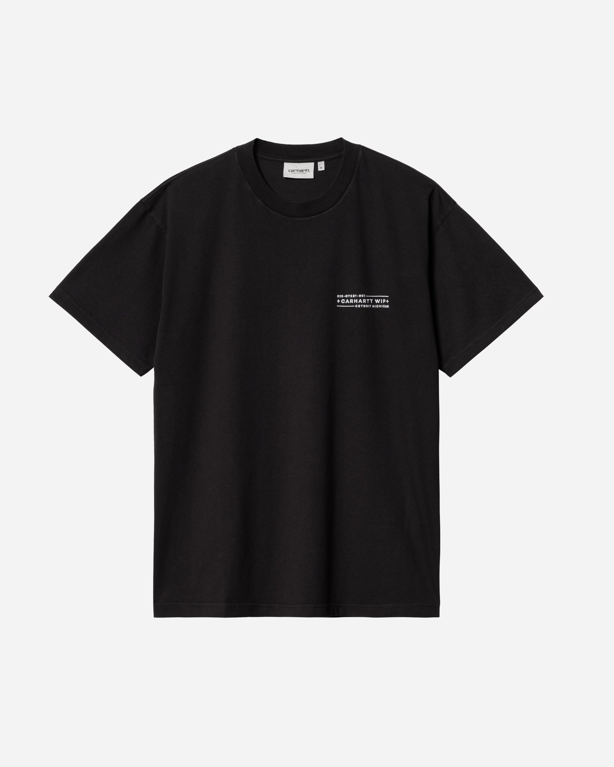 Carhartt WIP S/S Stamp T-Shirt Black / White I033670-0D206