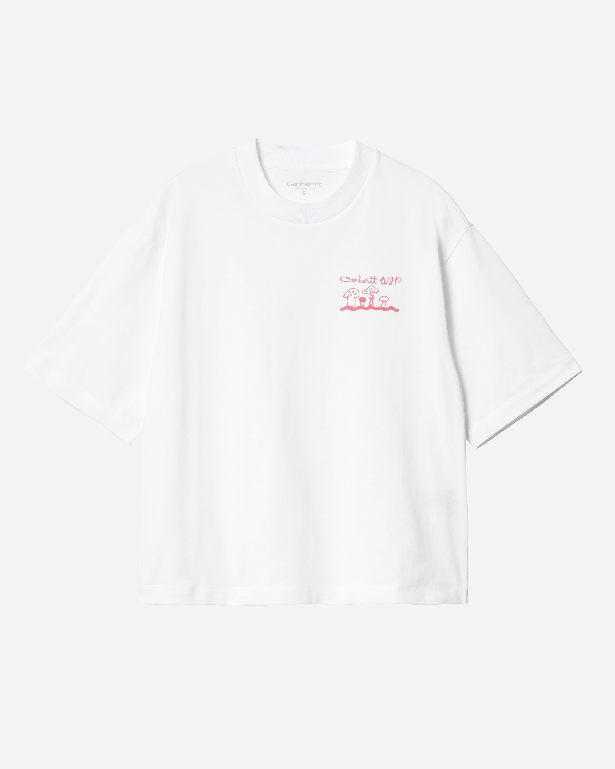 Carhartt WIP W' S/S Kainosho T-Shirt White / Charm Pink I033681-2C1XX