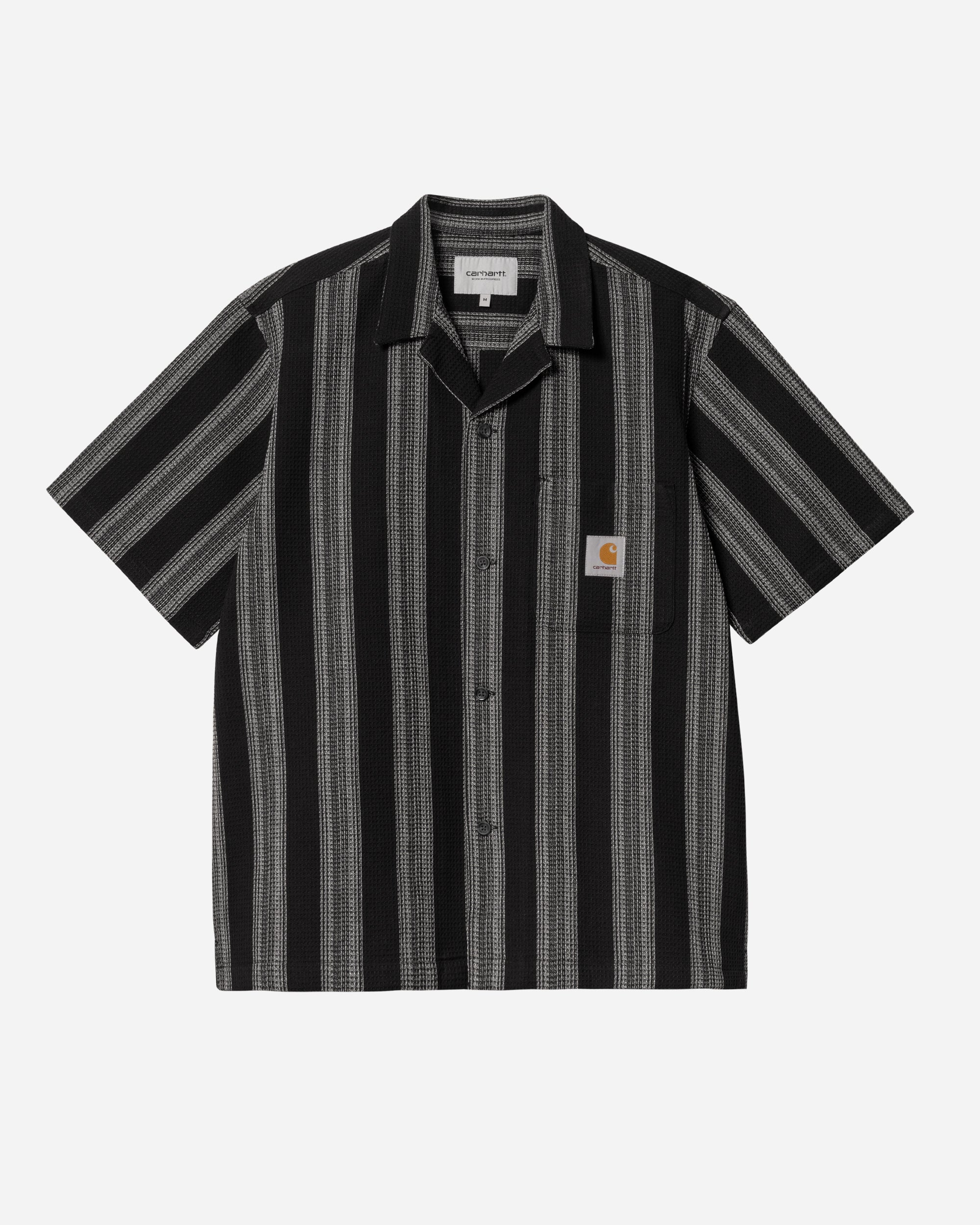 Carhartt WIP S/S Dodson Shirt Dodson Stripe, Black I033687-2A3XX