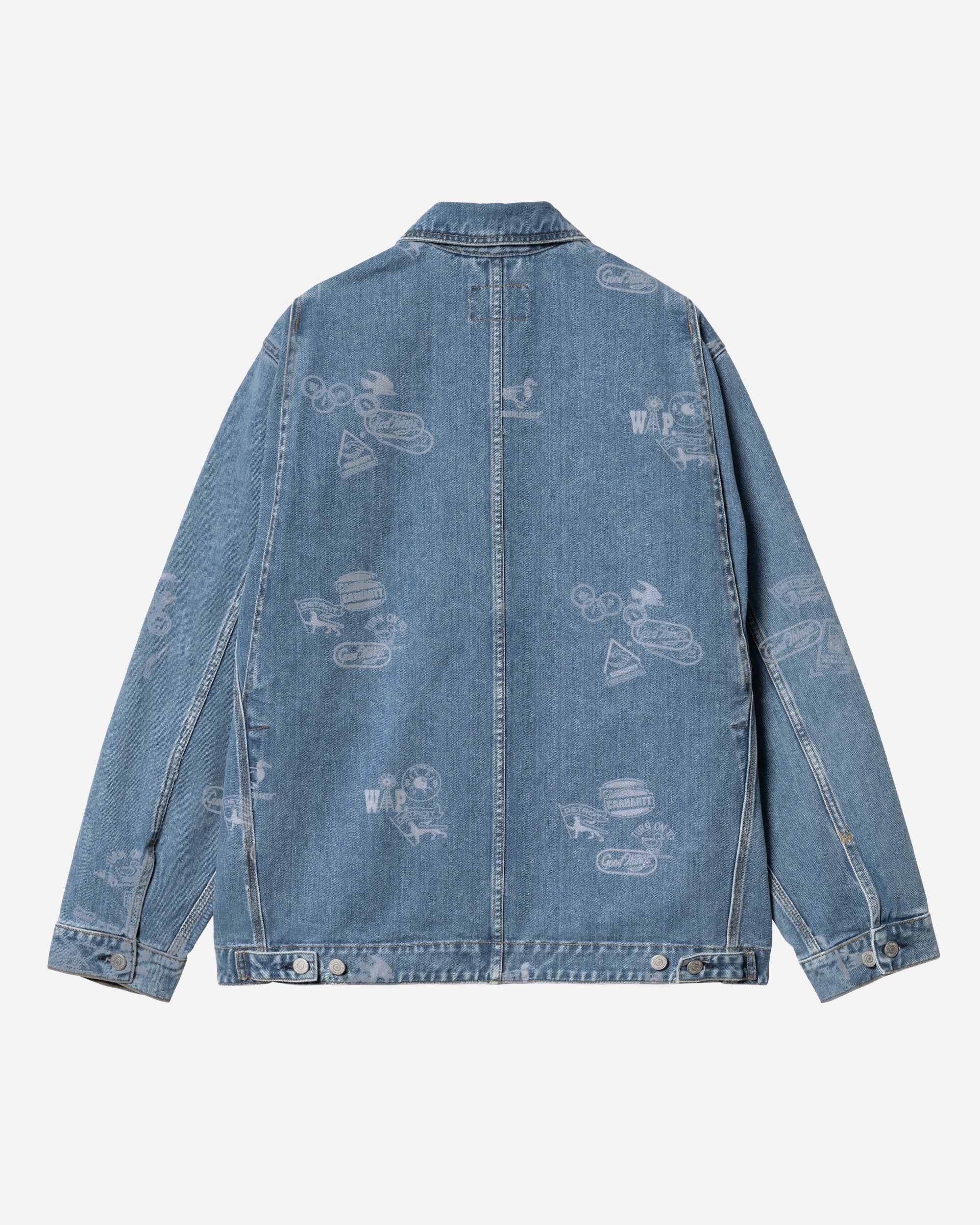 Carhartt WIP Stamp Jacket Stamp Print, Blue I033743-2LN35