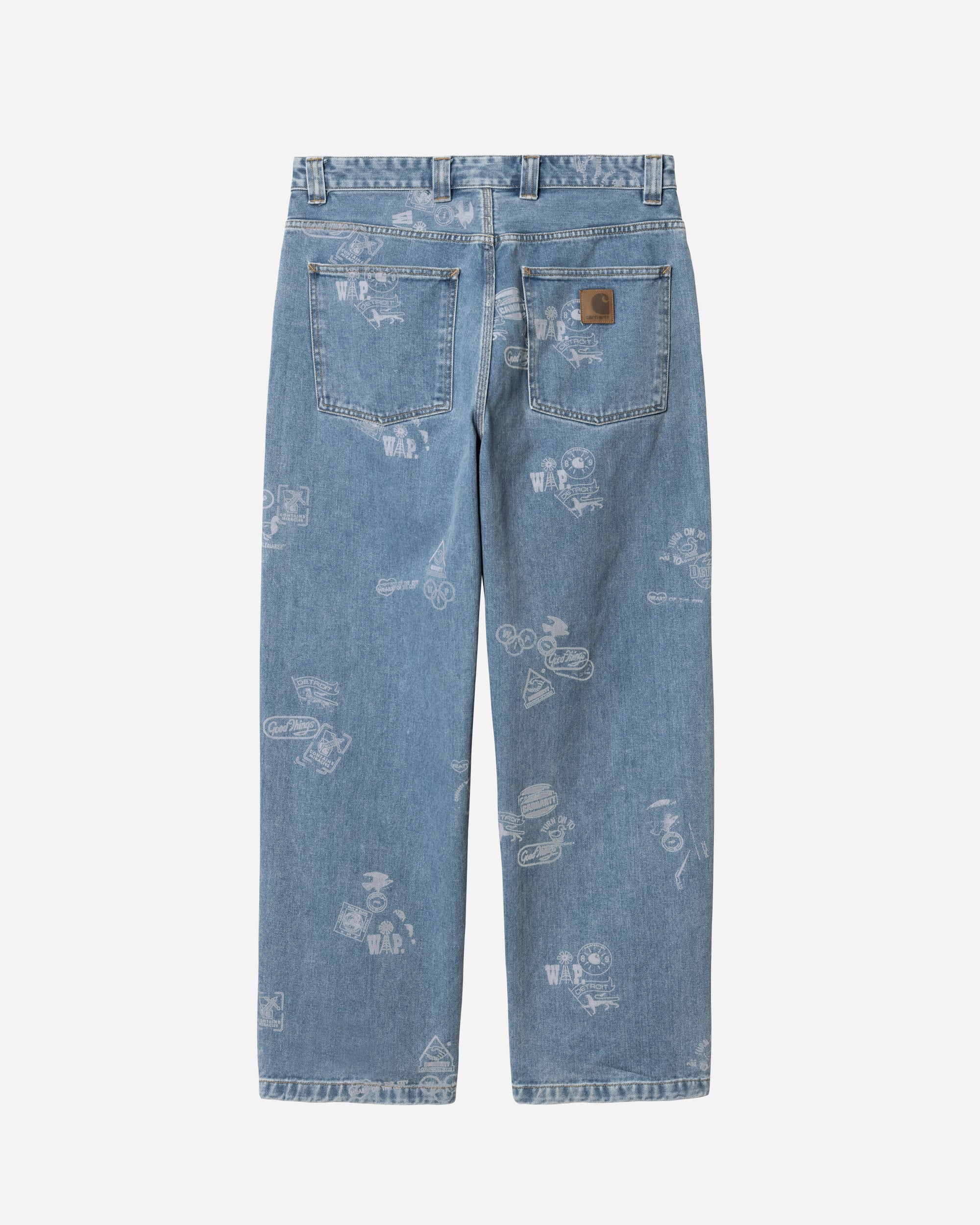 Carhartt WIP Stamp Pants Stamp Print, Blue I033745-2LN35