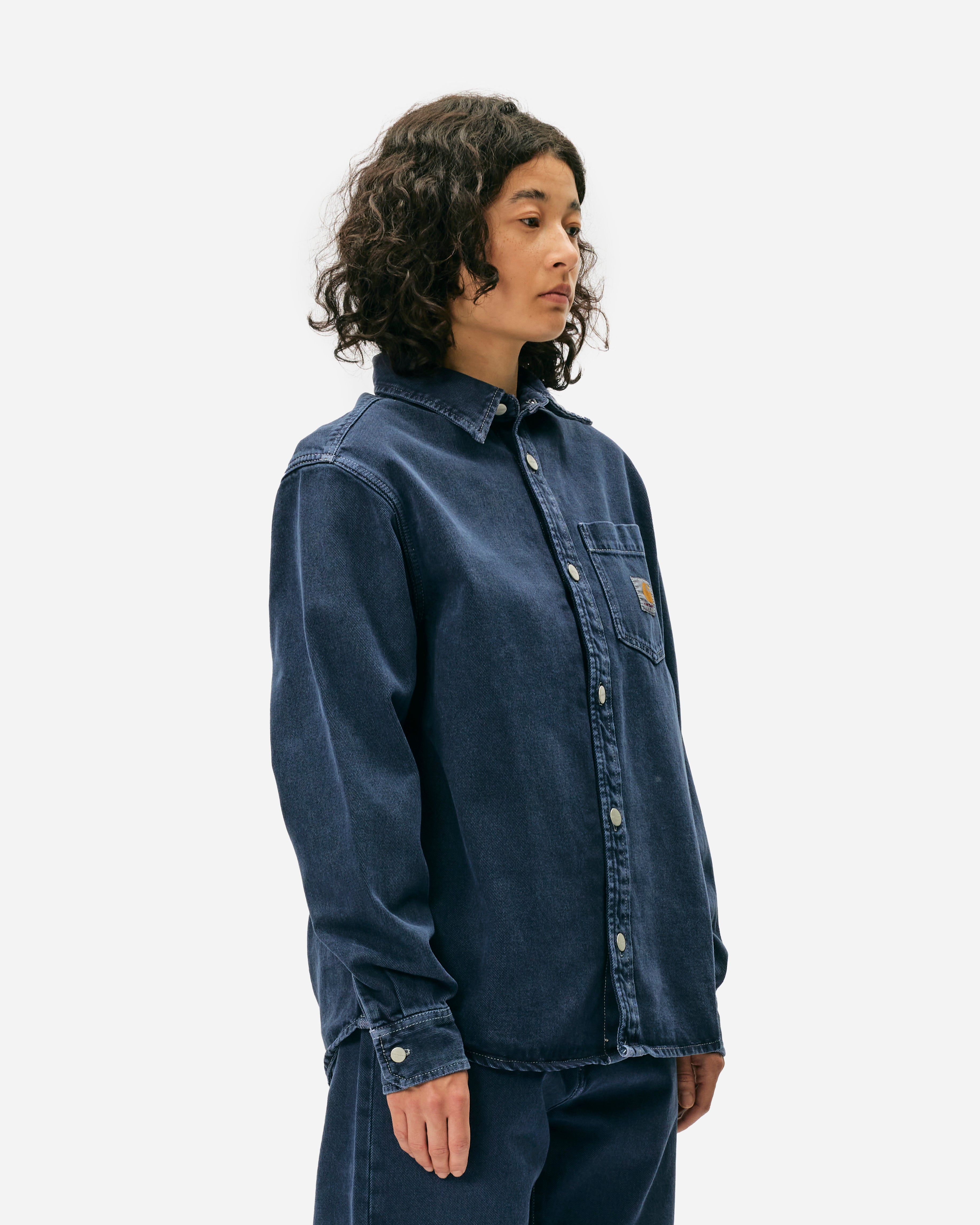 Carhartt WIP George-skjorte Jac Air Force Blue I033750-29L4J