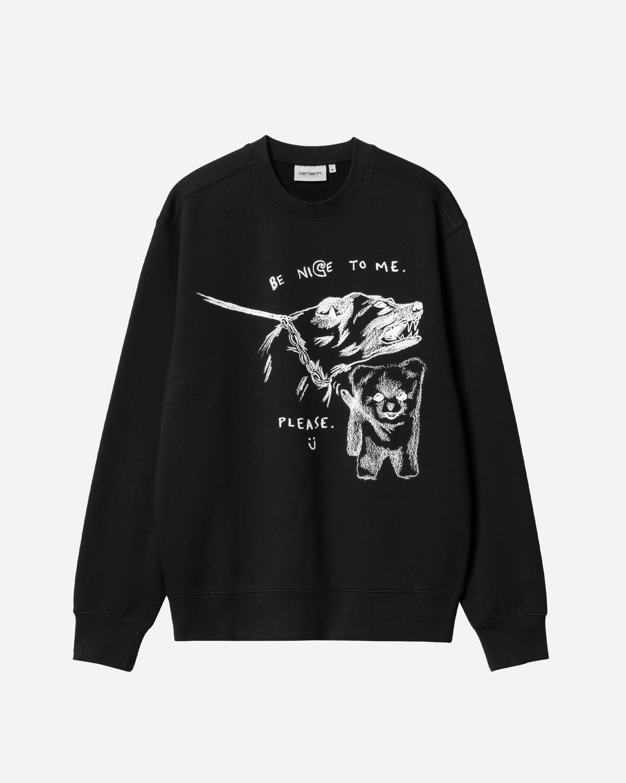 Carhartt WIP Pepe Be Nice Sweat Black / White I033933-0D2XX