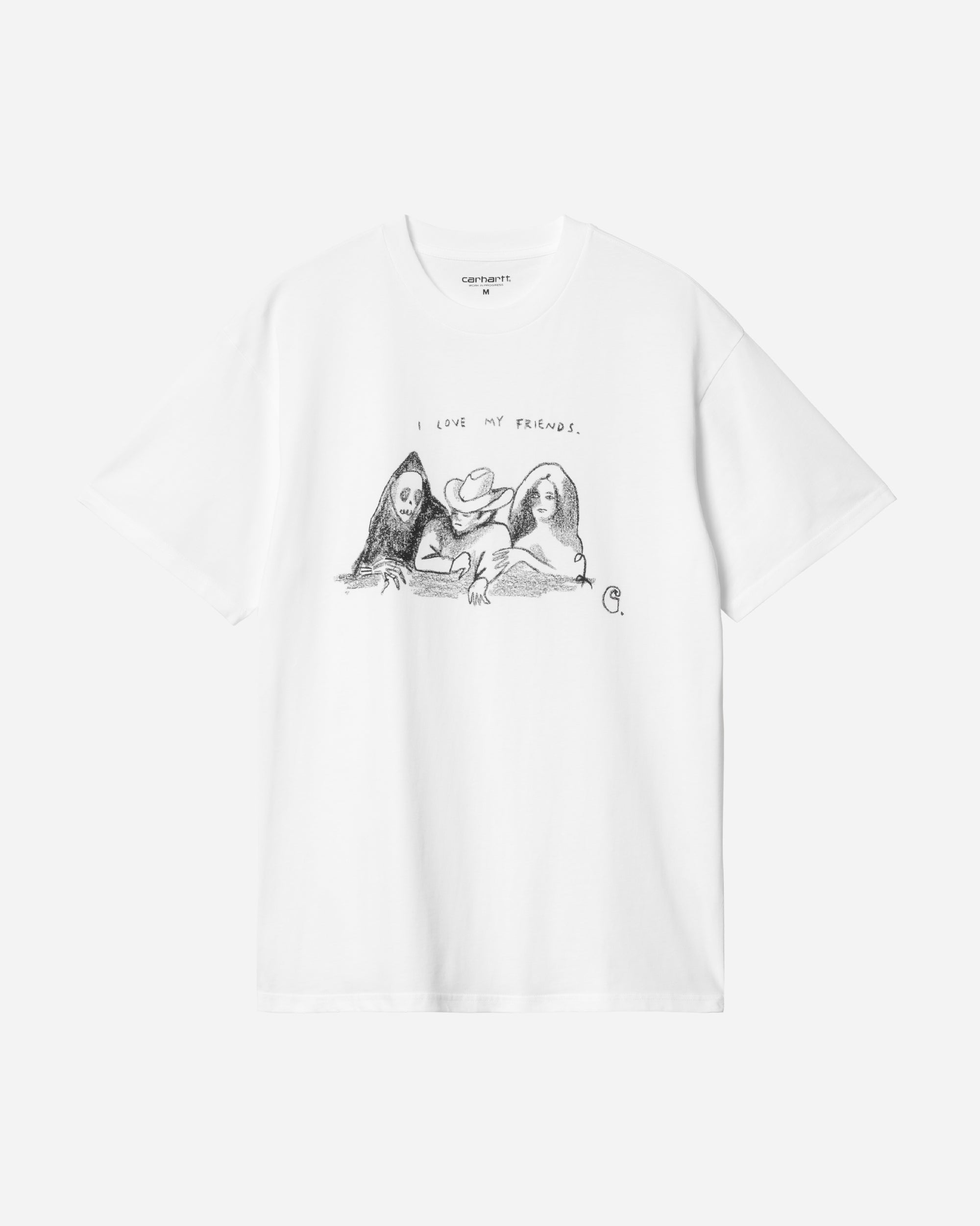 Carhartt WIP Pepe Friends T-Shirt White / Black I033982-00AXX