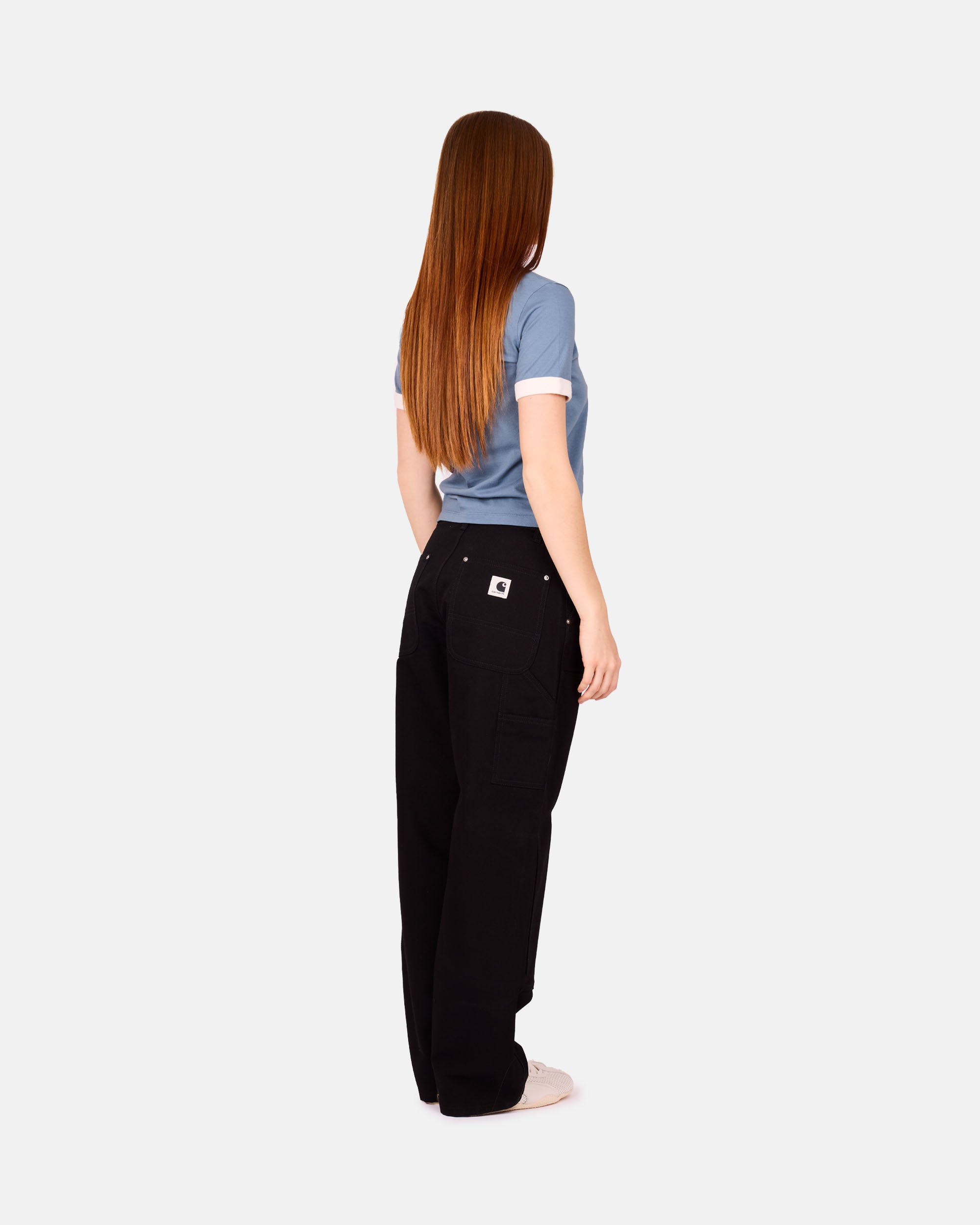 Carhartt WIP Reminiscing Ringer T-Shirt Organic Cotton T-shirt Velvet Blue I036034-3GG.60