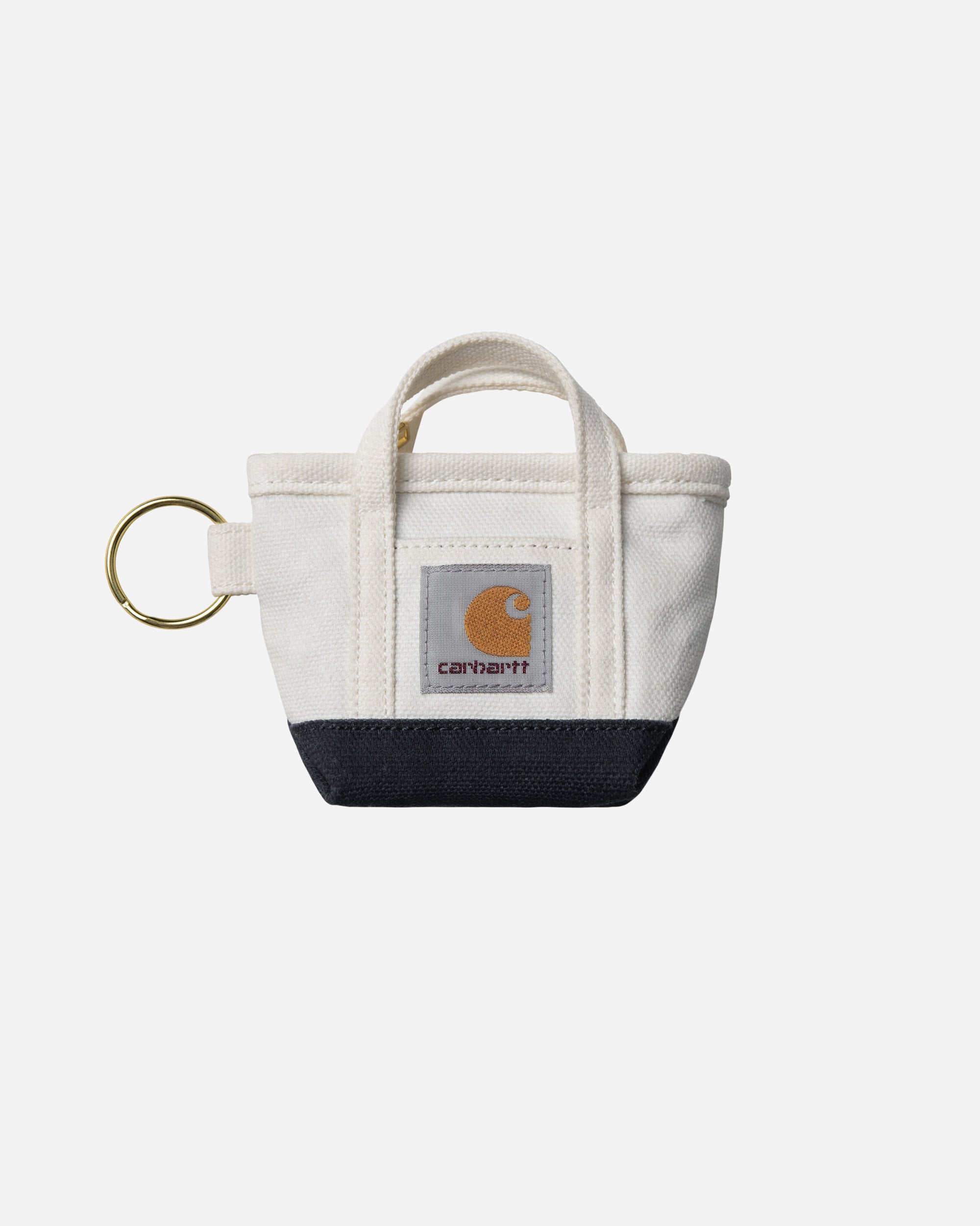 Carhartt WIP Mini Tote Bag Keychain Natural / Blue I036418-2PI.XX