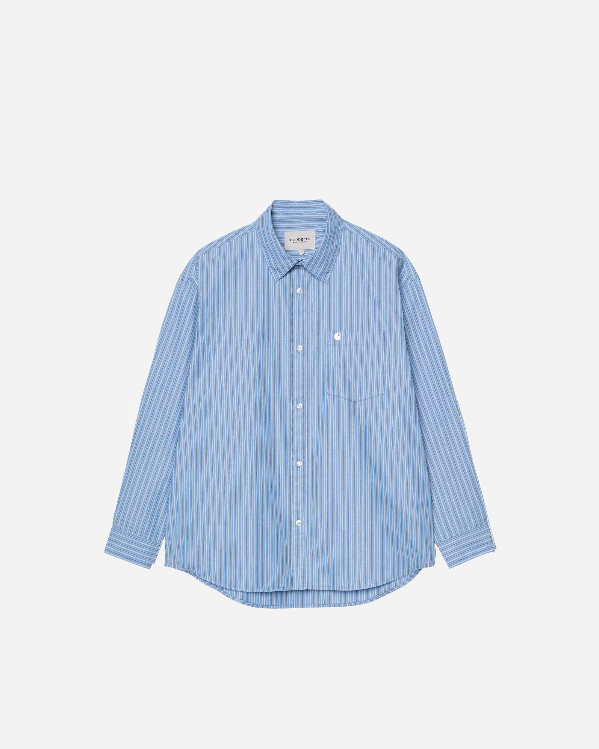 Carhartt WIP Longsleeve Keene Shirt Keene Stripe, Curacao I036805.3T5XX