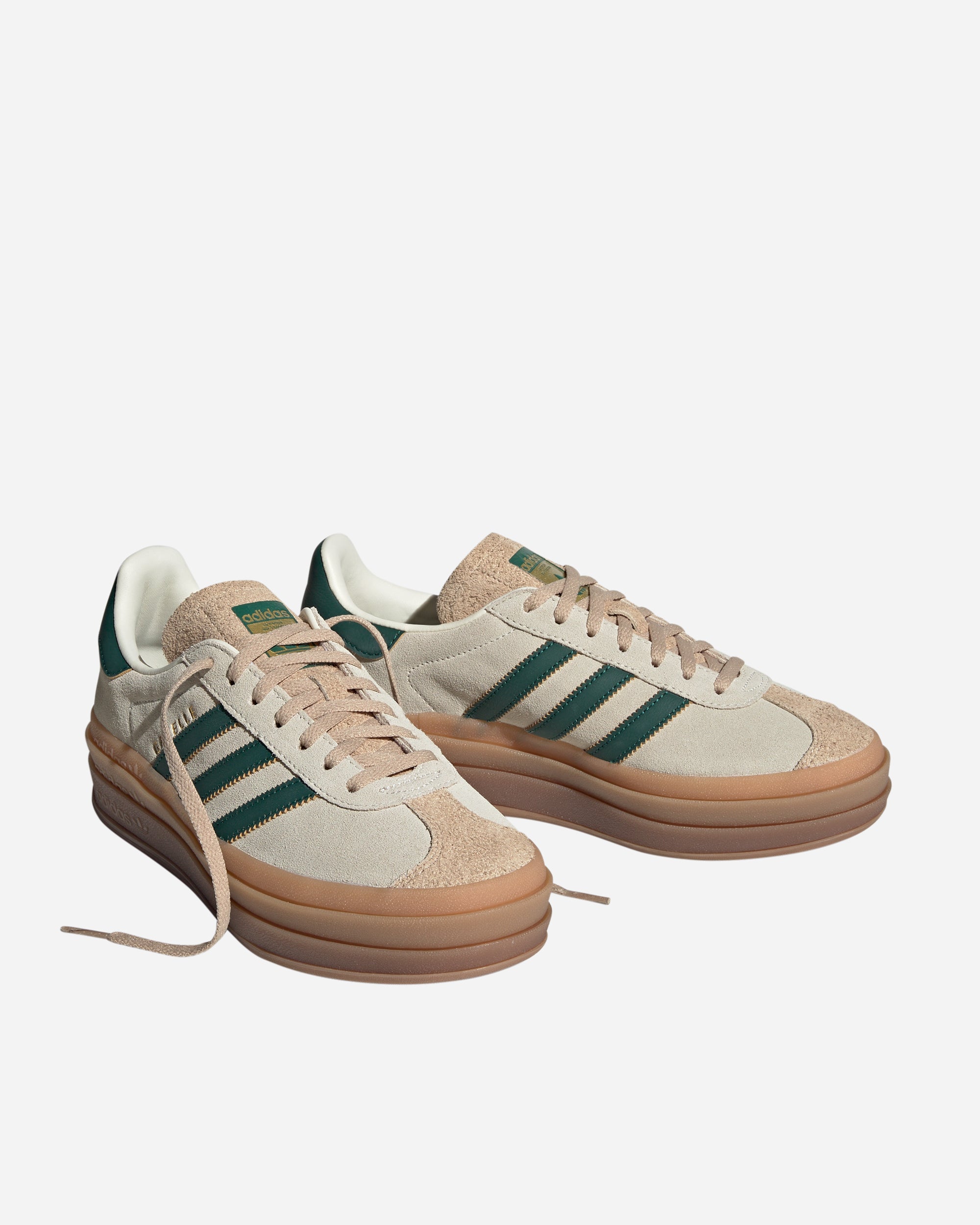 Adidas Ori Gazelle Bold  BEIGE/GREEN ID7056