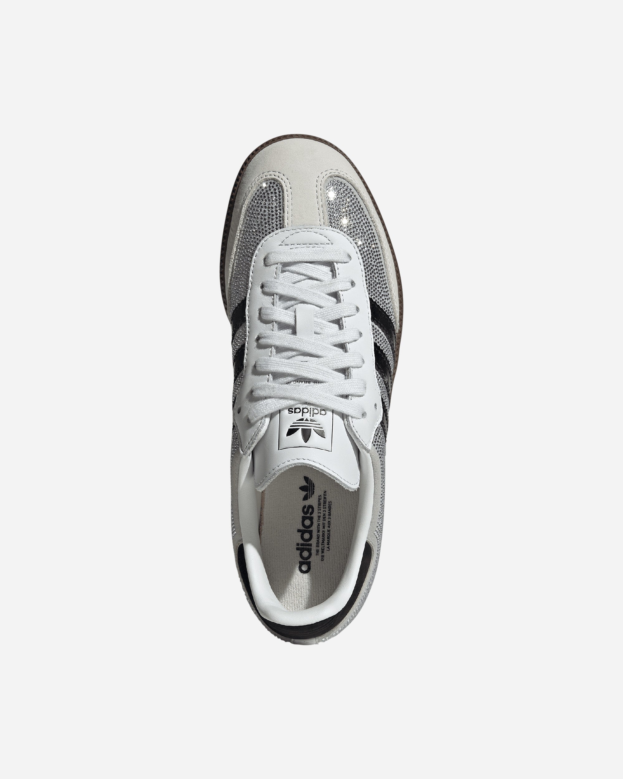 adidas Women Samba OG Rhinestone Crystal White Silver adidas Women Samba OG Rhinestone Crystal White Silver
