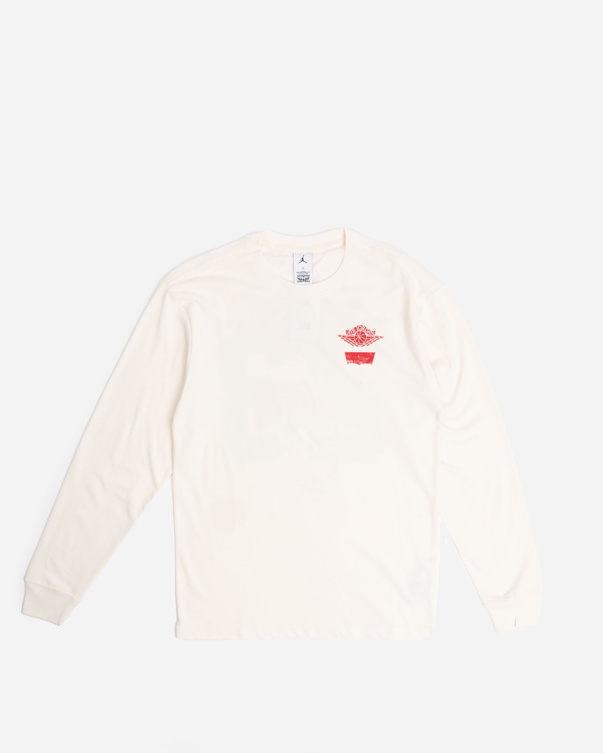 Jordan Brand Jordan x Levi's® Longsleeve PALE IVORY/BLACK/UNIVERSITY RED IM6730-110