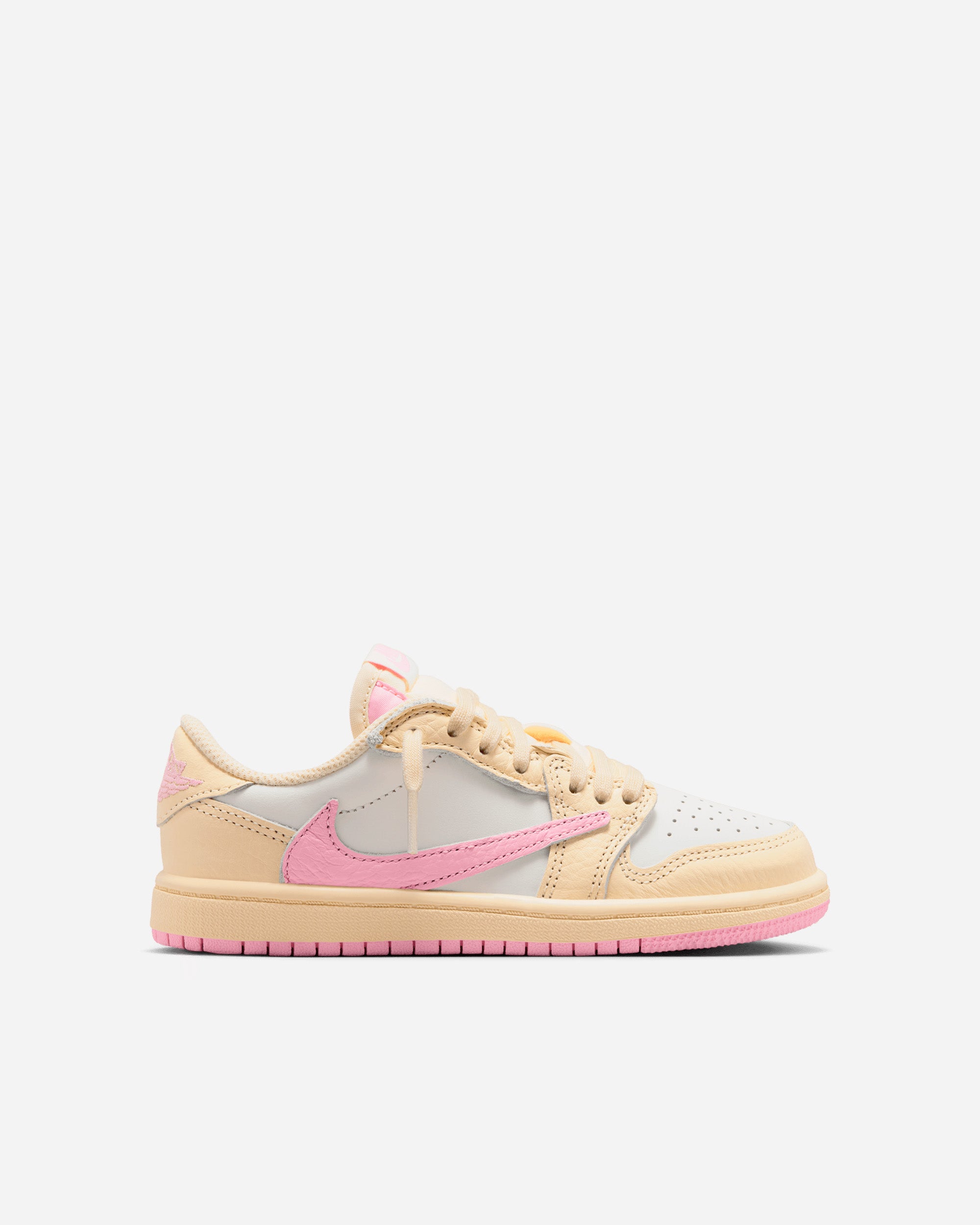 Jordan Brand Jordan Brand x Travis Scott Air Jordan 1 Low OG "Shy Pink" (kids) MUSLIN/SHY PINK-SAIL-UNIVERSITY RED IQ7605-100