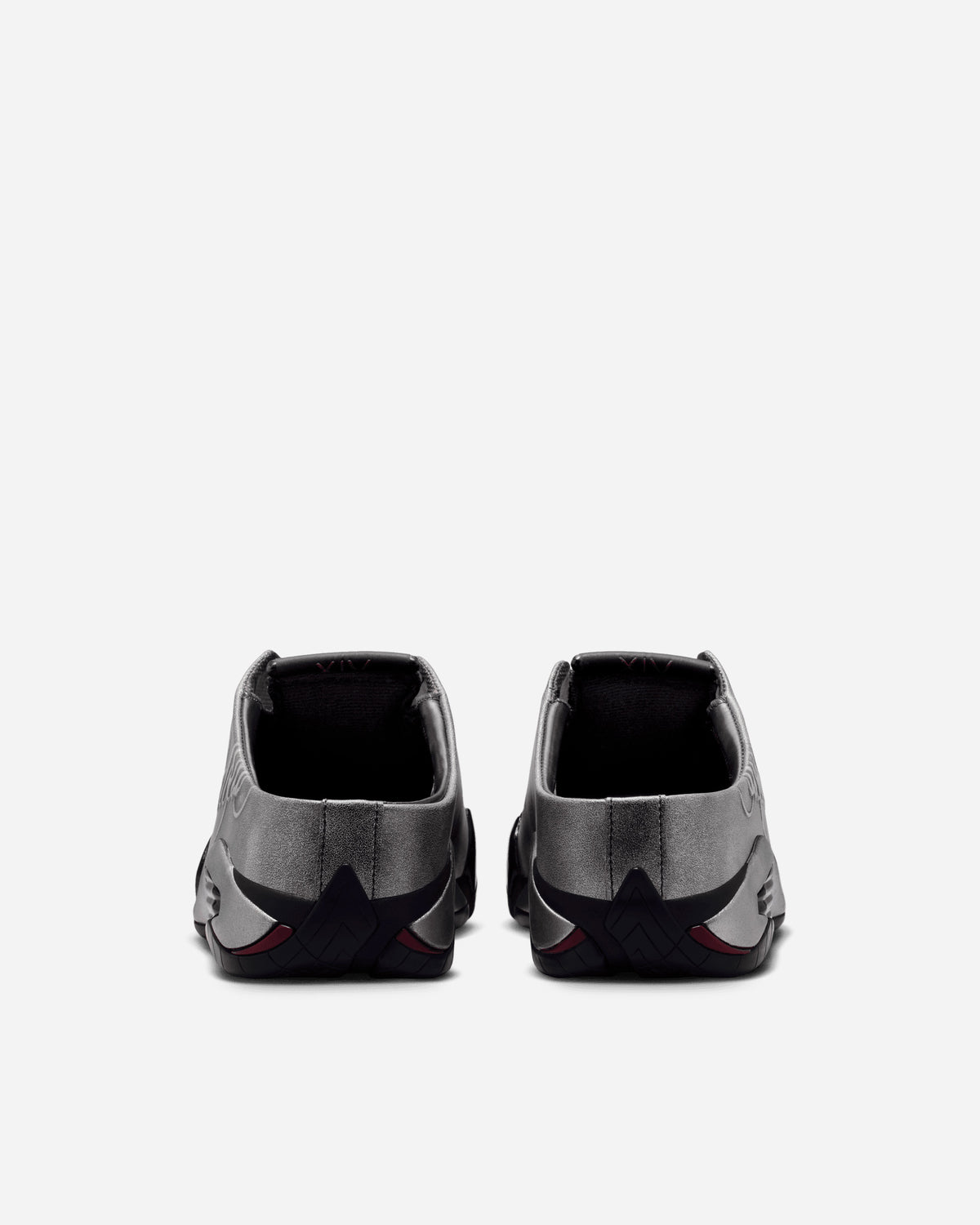 Jordan Brand Jordan Brand x Mowalola Air Jordan 14 Retro Mule BLACK/MTLC SILVER-BURNT RED IR0908-001