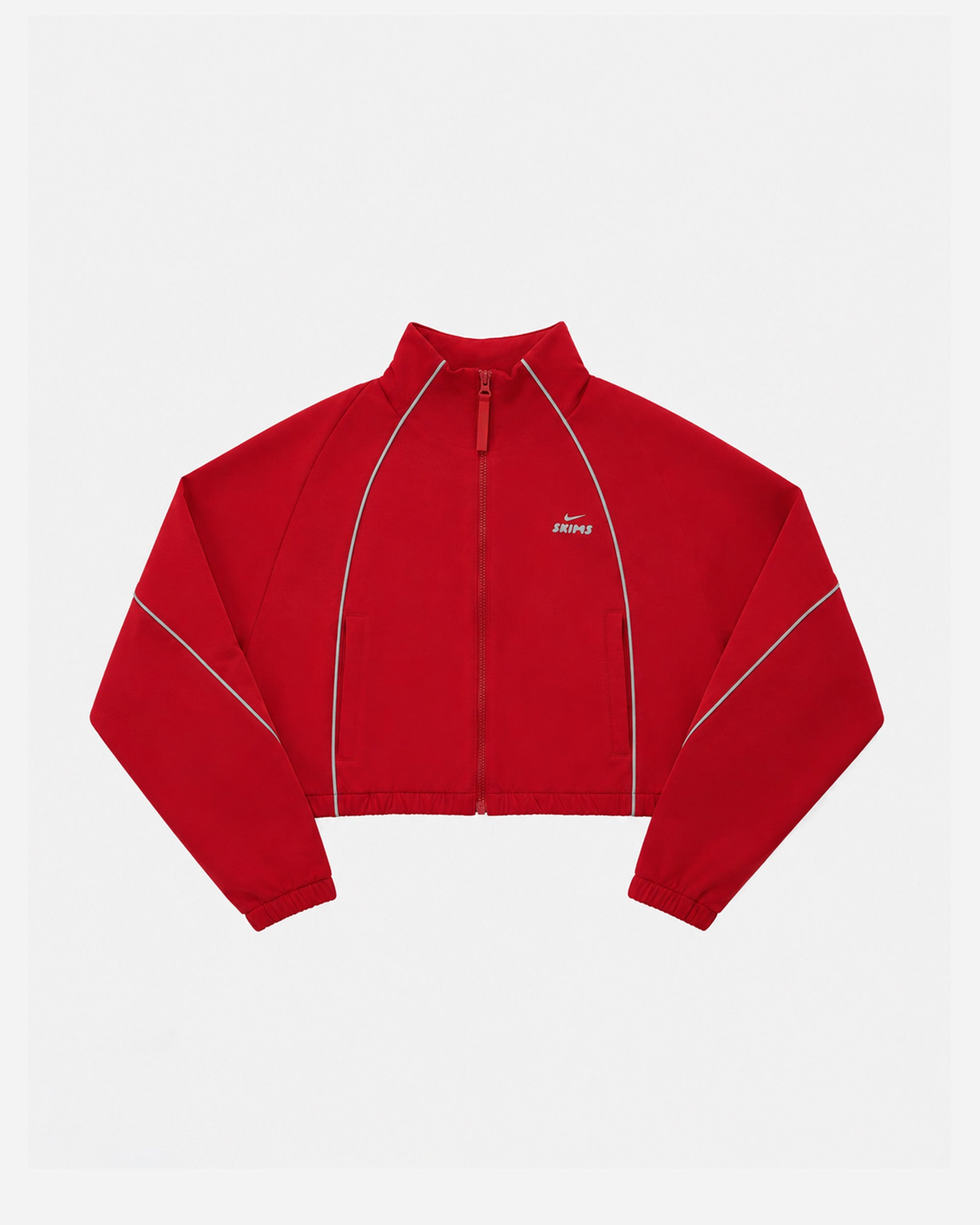NikeSKIMS Crunchy Nylon Crop Jacket UNIVERSITY RED IV6641-657