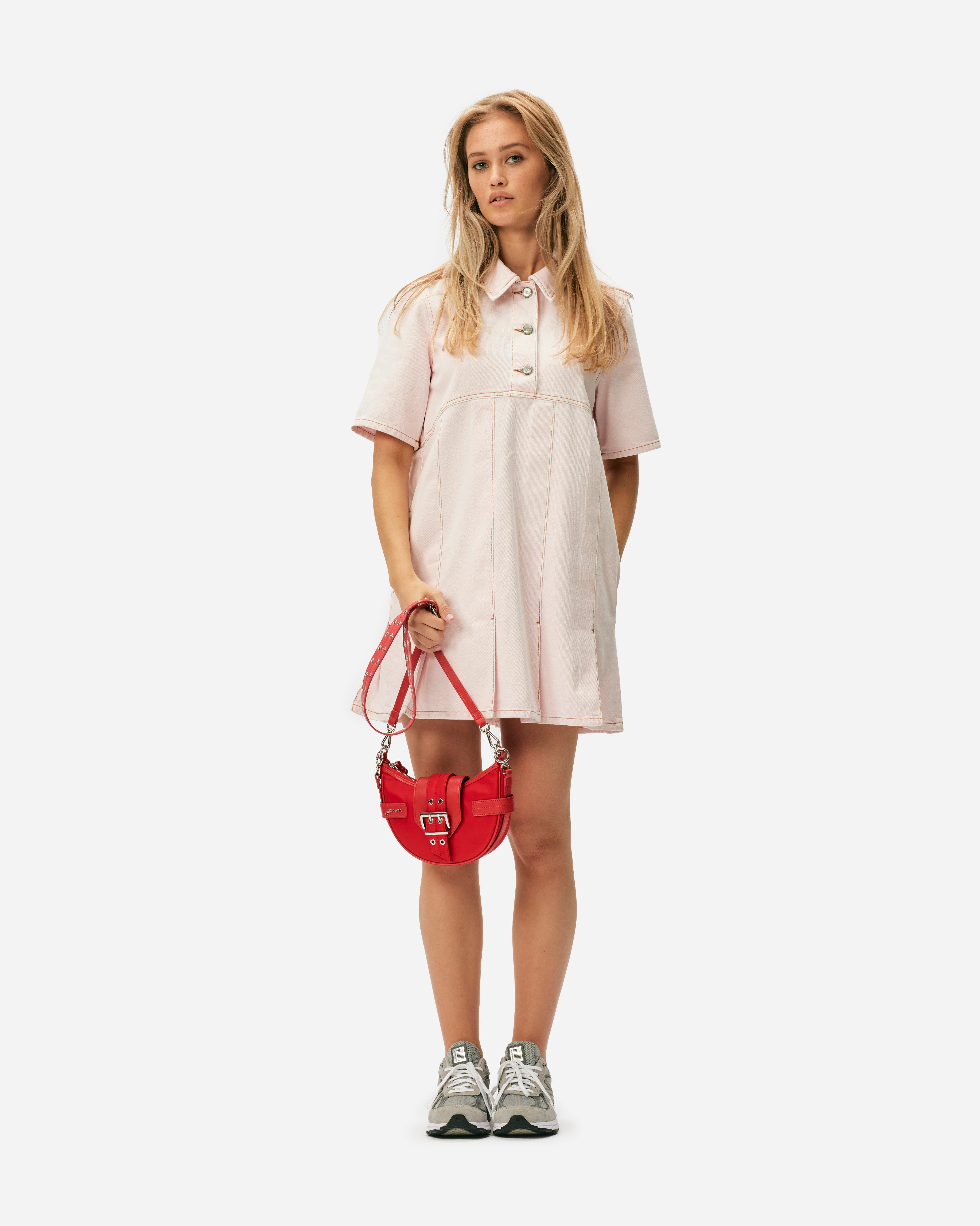 Overdyed Denim Mini Dress Overdyed Denim Mini Dress