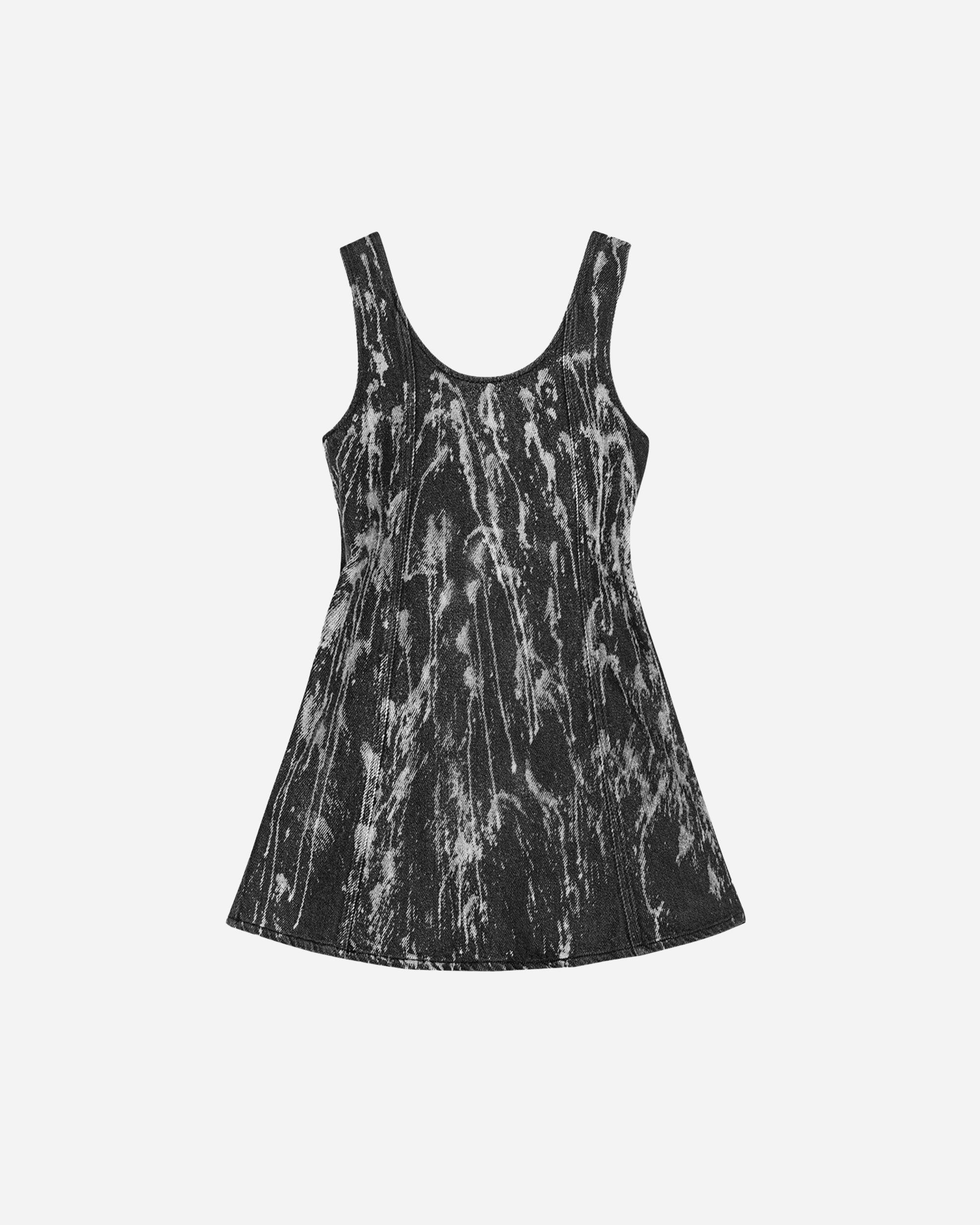 washed black heavy denim mini dress Ganni Black Heavy Denim Minidress In 006 Washed Black/bla