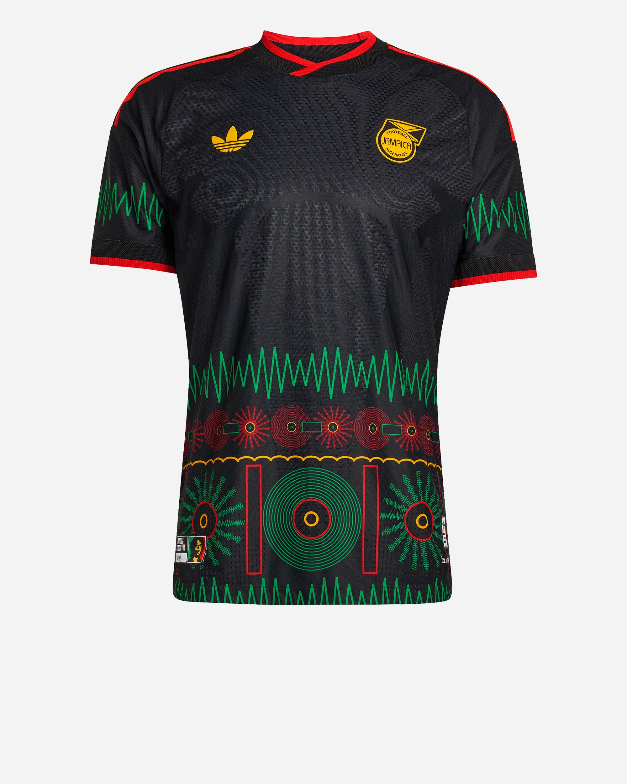 adidas Originals Jamaica 26 x Bob Marley Away Authentic Jersey Black KB7474