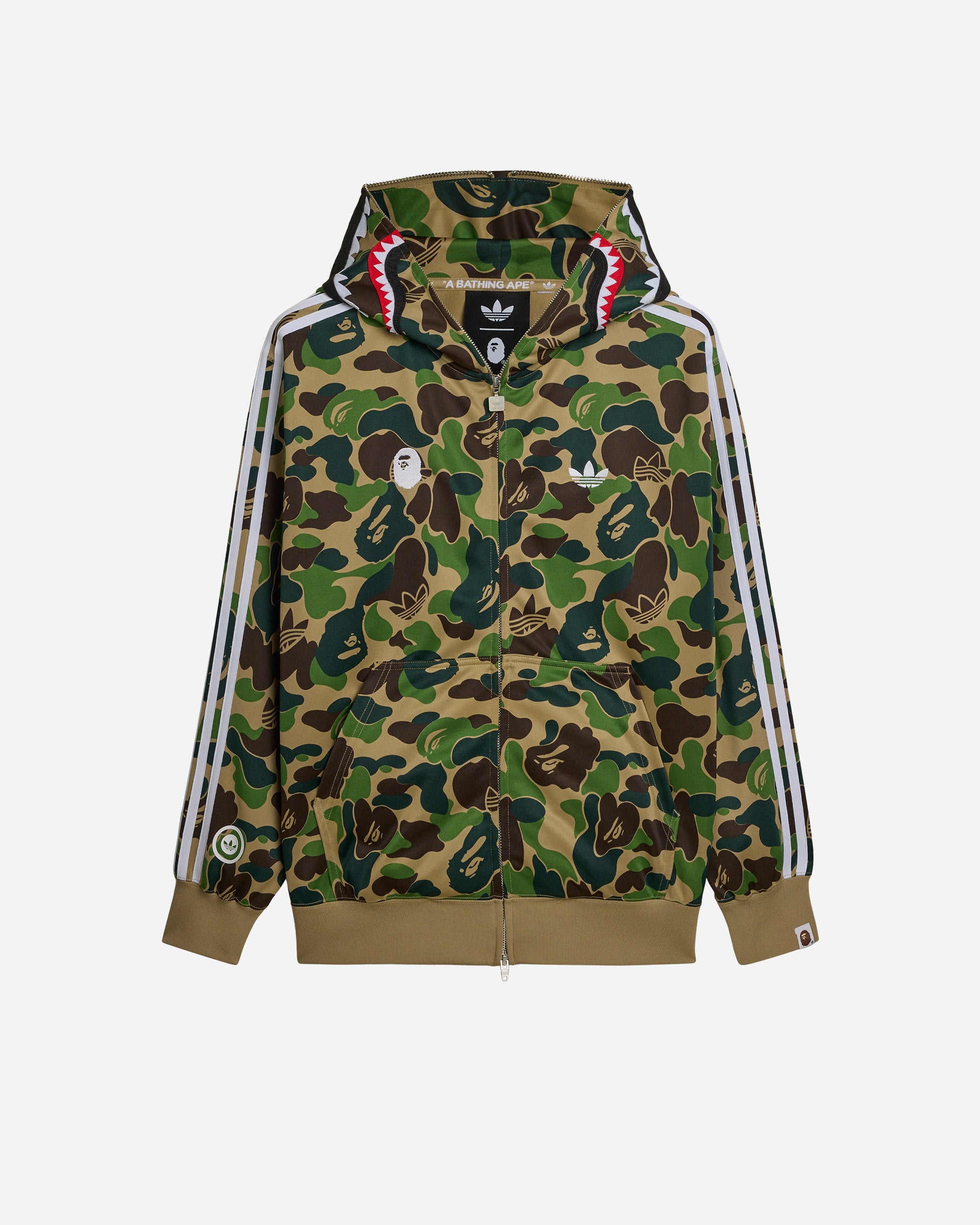 adidas Originals adidas Originals x BAPE Track Shark Hoodie Green