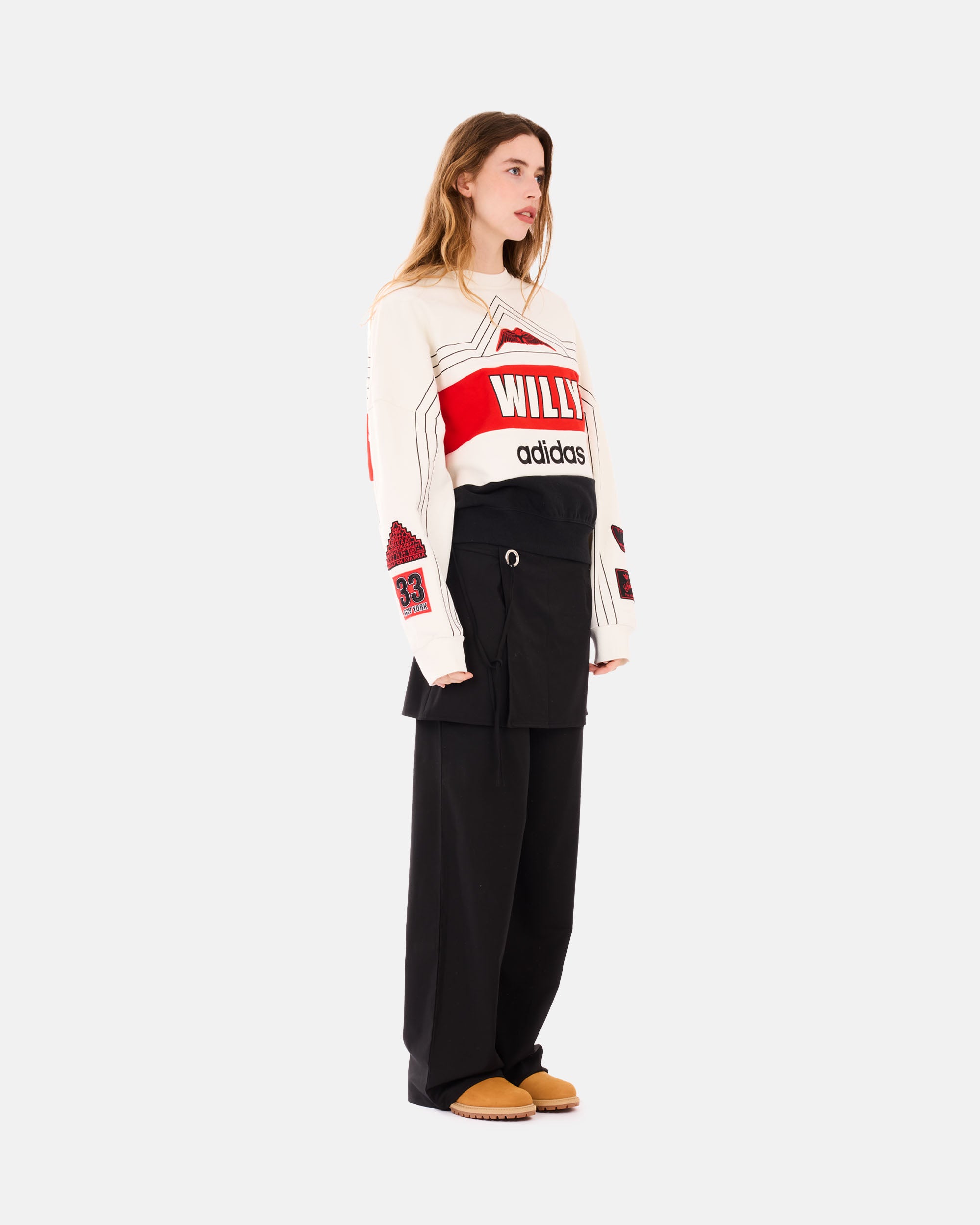 adidas Originals adidas Originals x Willy Chavarria NY Ball Crewneck OFFWHITE KS6444