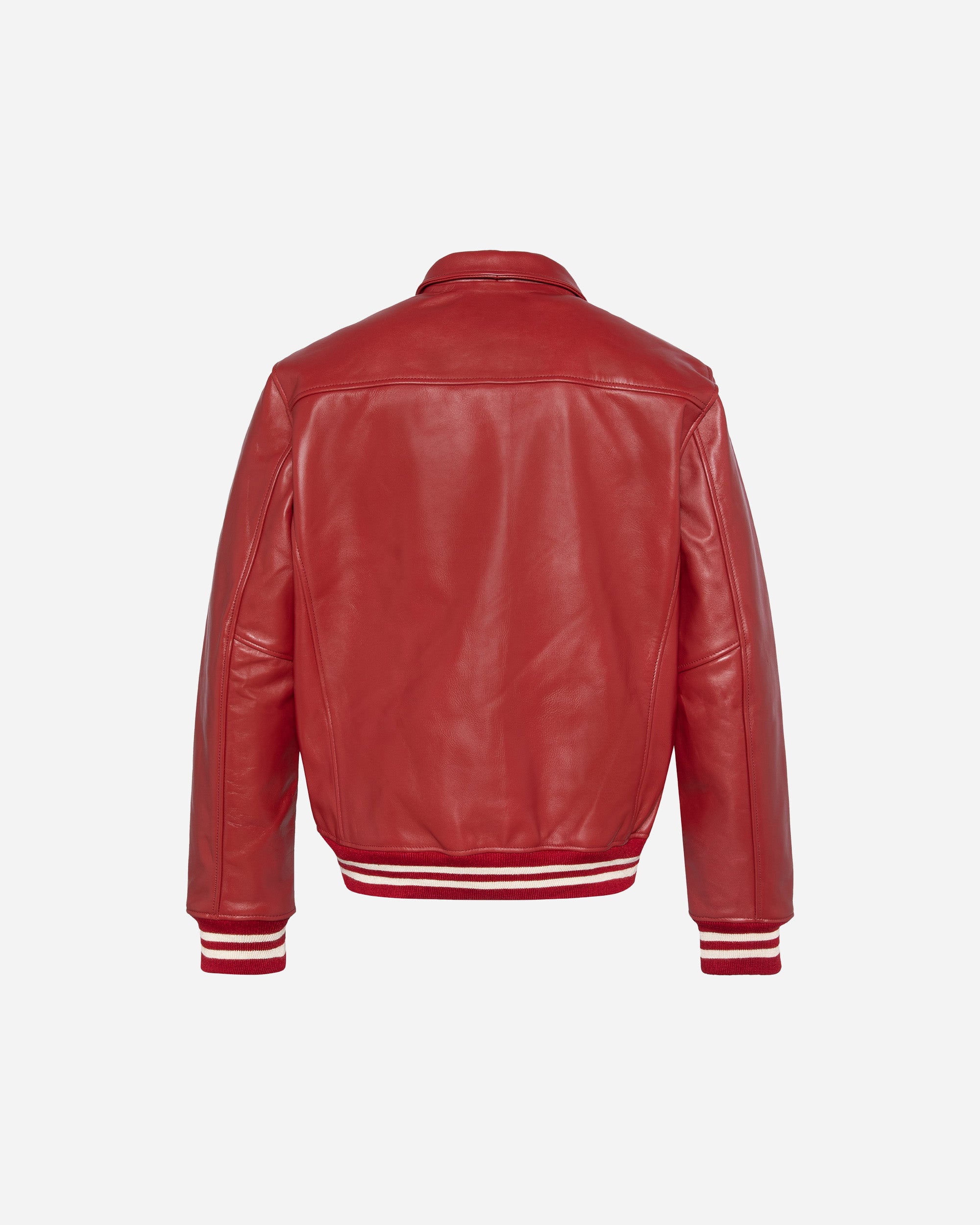 Schott Blouson Cuir RED LC5100RIBSTP-RED