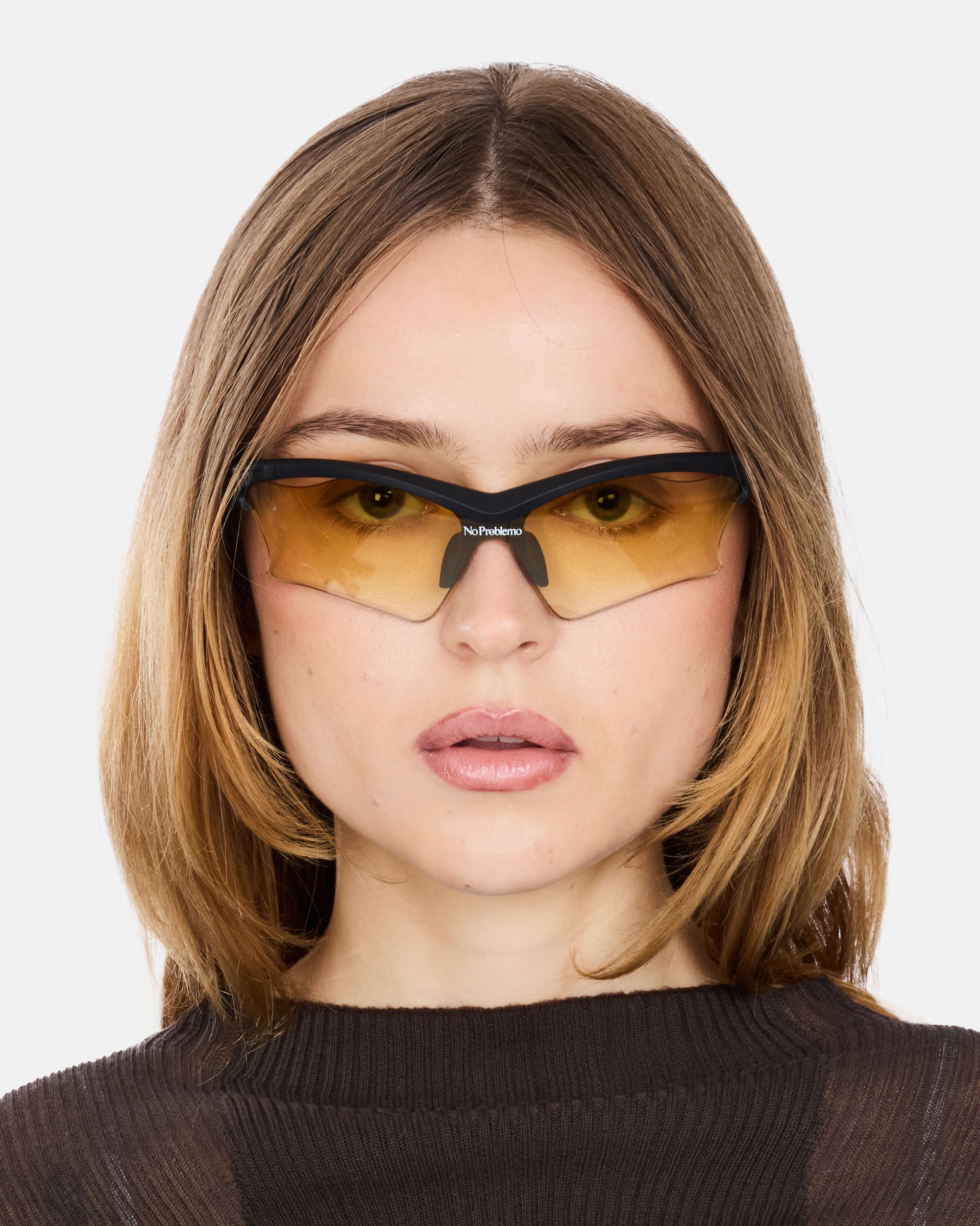 No Problemo Le Specs x No Problemo Pluto MATTE BLACK/AMBER GRAD LNP2565402