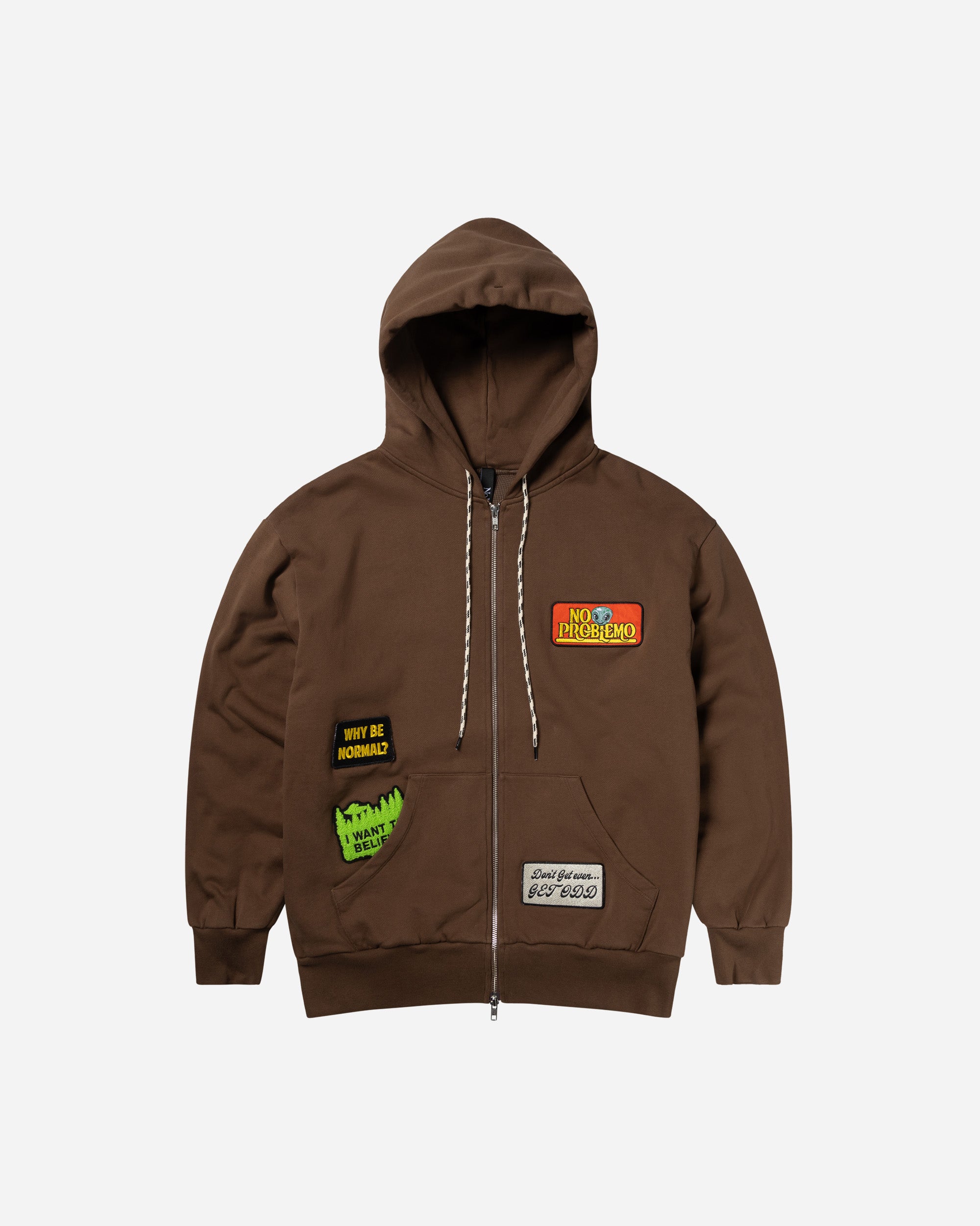 No Problemo Sticker Zip Thru Hoodie | Clothing No Problemo Sticker Zip Thru Hoodie | Clothing
