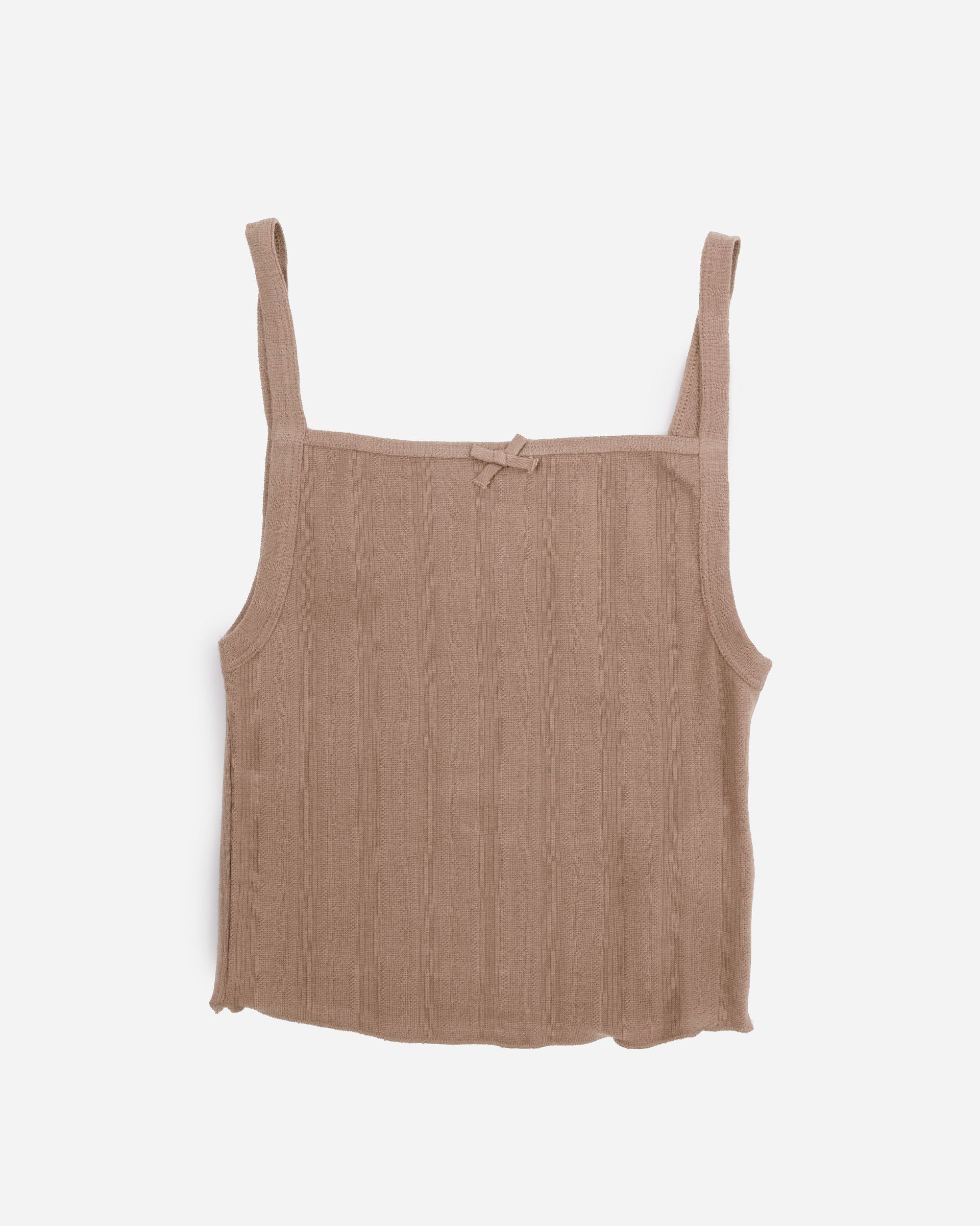 Organic Basics Pointelle Top Clay OB410096