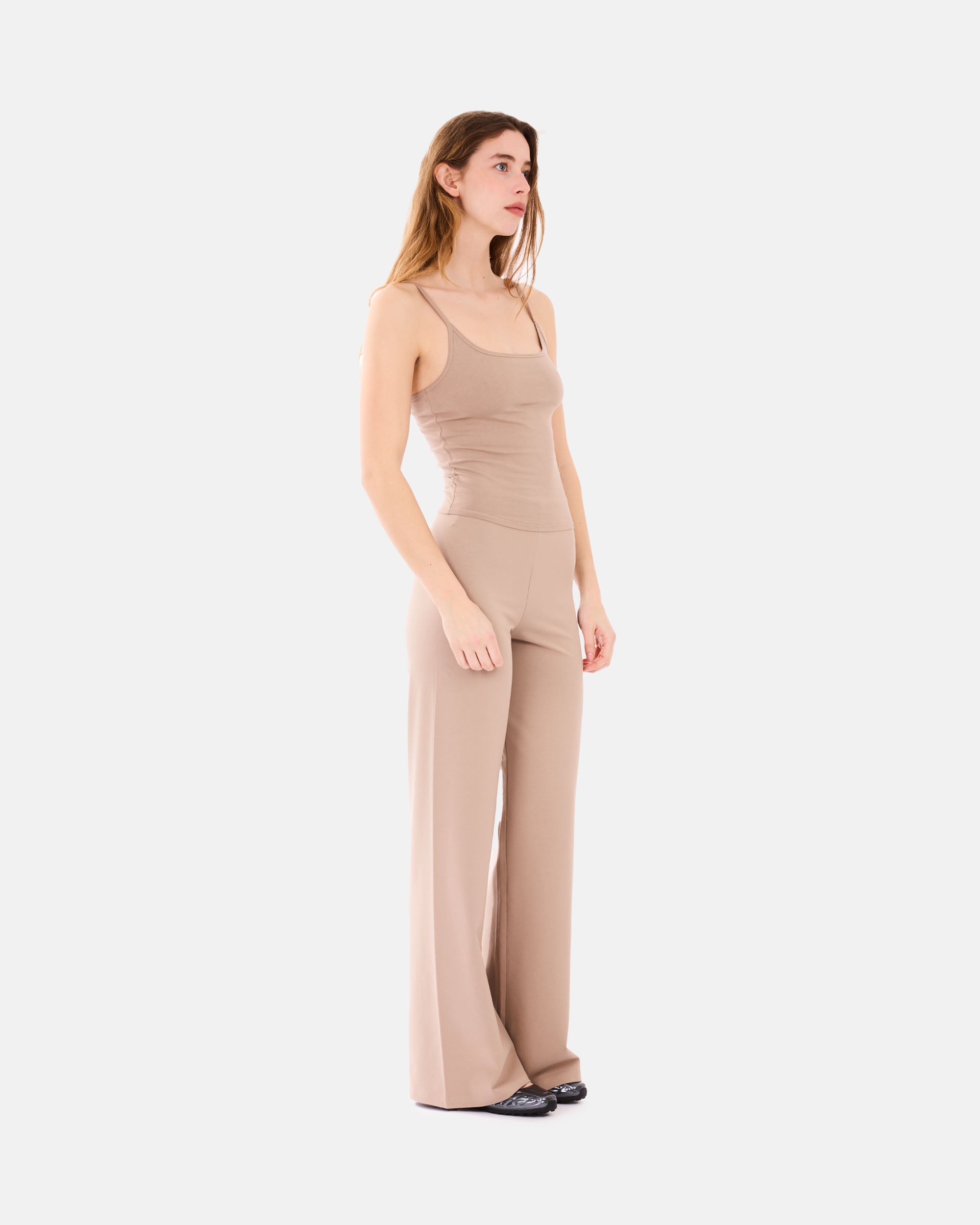Organic Basics Core Straight Leg Pants Dune OB420033