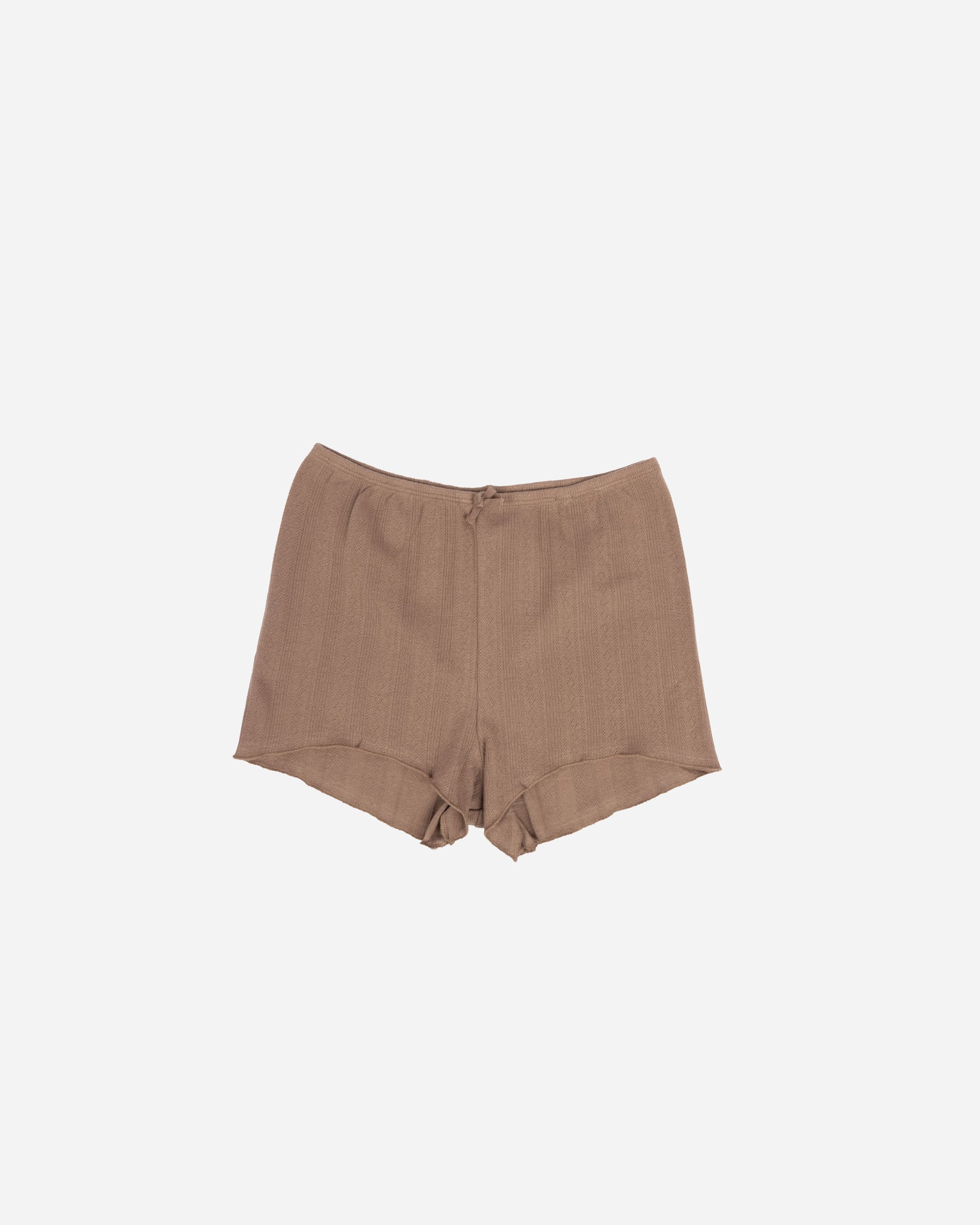 Organic Basics Pointelle Shorts Clay OB420039