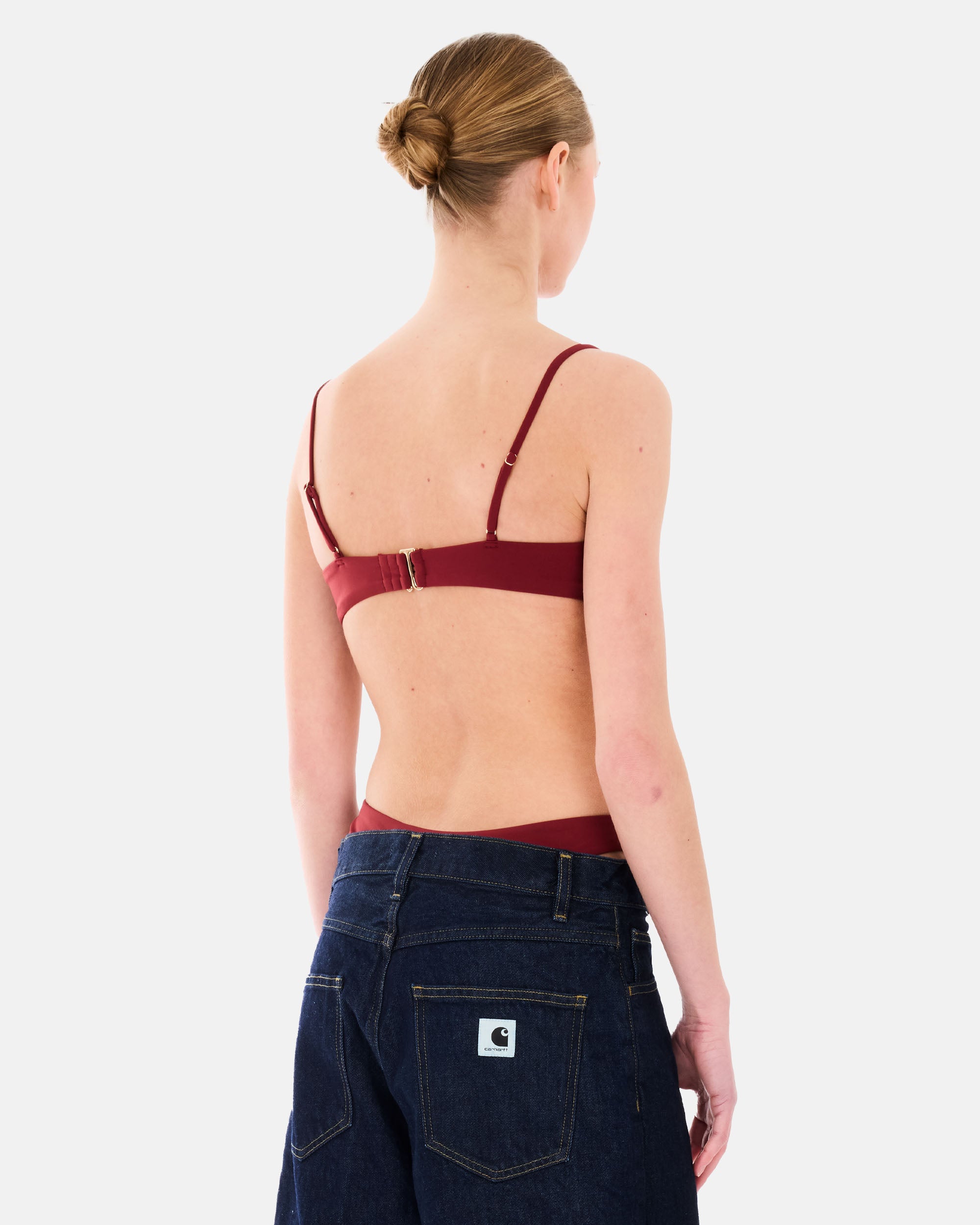 Organic Basics SWIM SCOOP BIKINI TOP Hibiscus Kiss OB600002