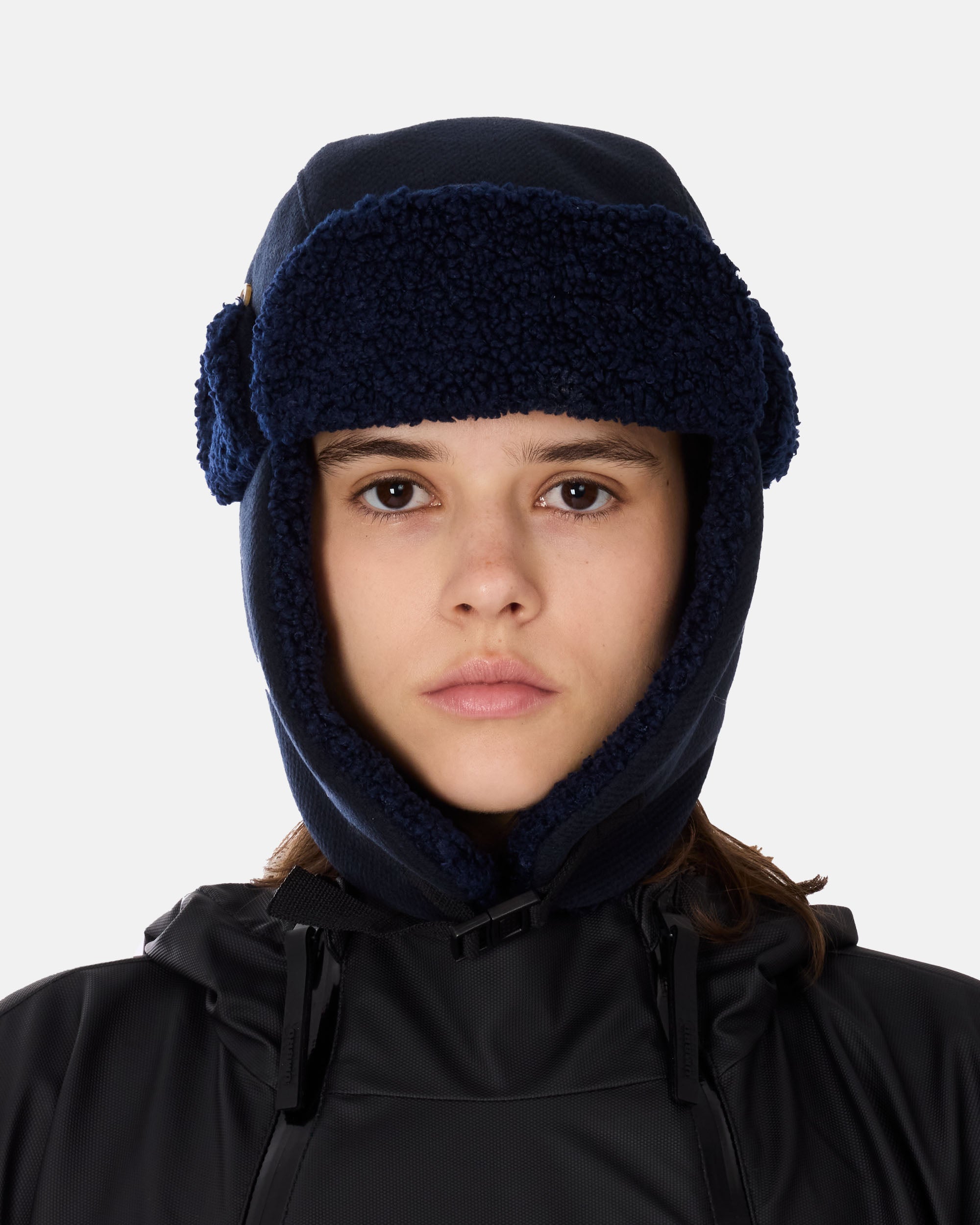 RASSVET Wool Trapper Hat BLUE PACC17K006