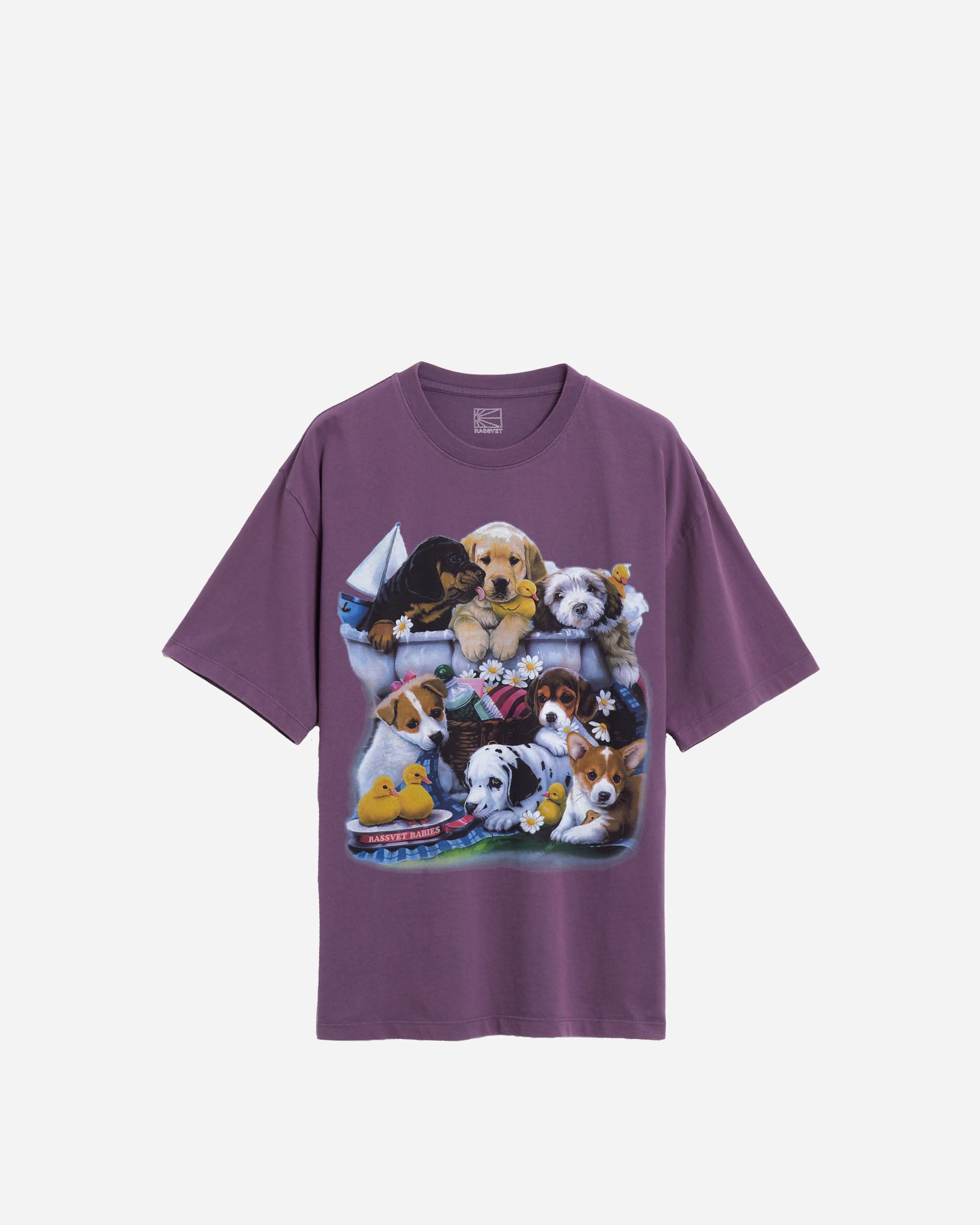 RASSVET Gebreid T-shirt voor baby's PURPLE PACC17T003-PURPLE