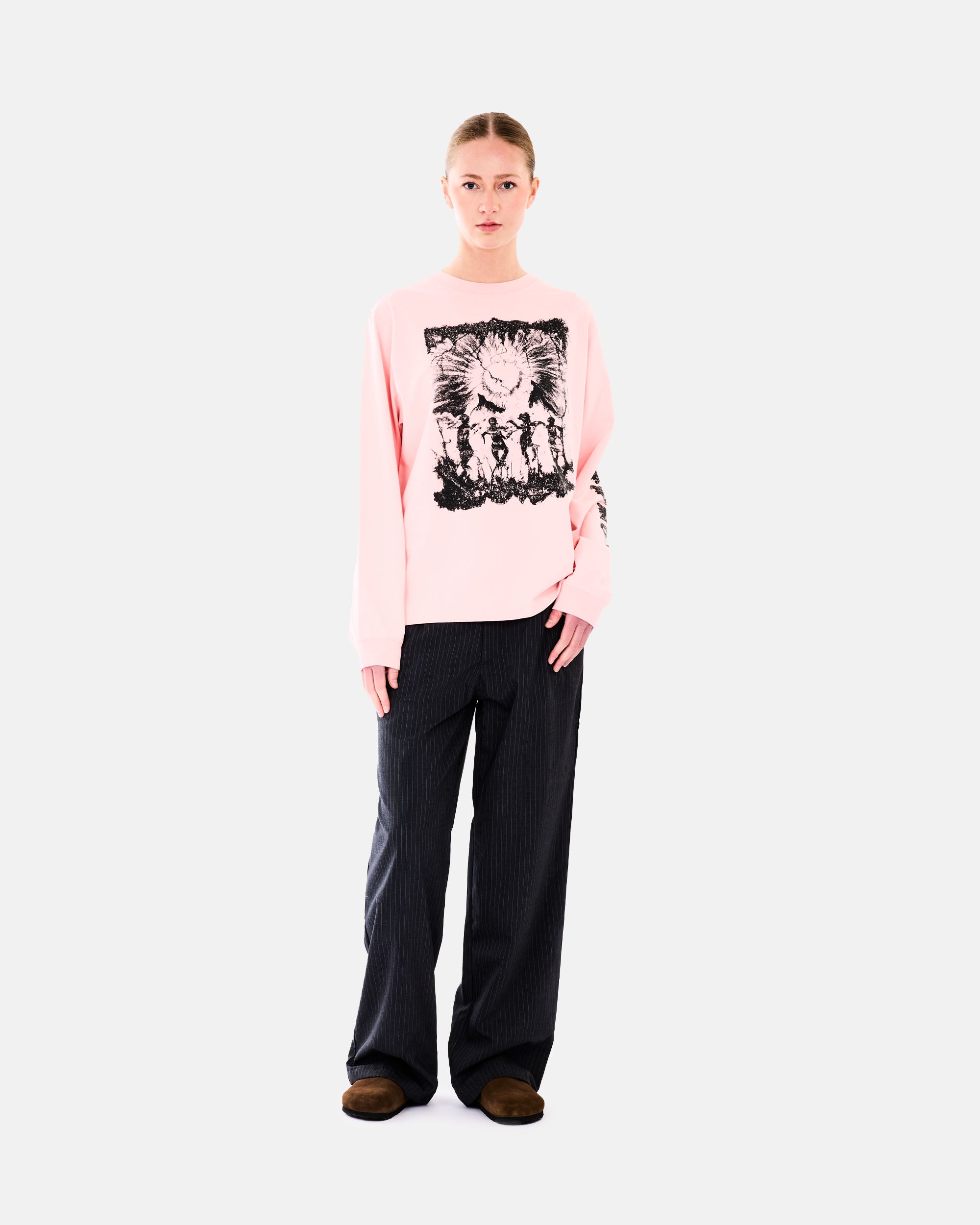 RASSVET SUN DANCE LS TEE SHIRT PINK PACC18T012