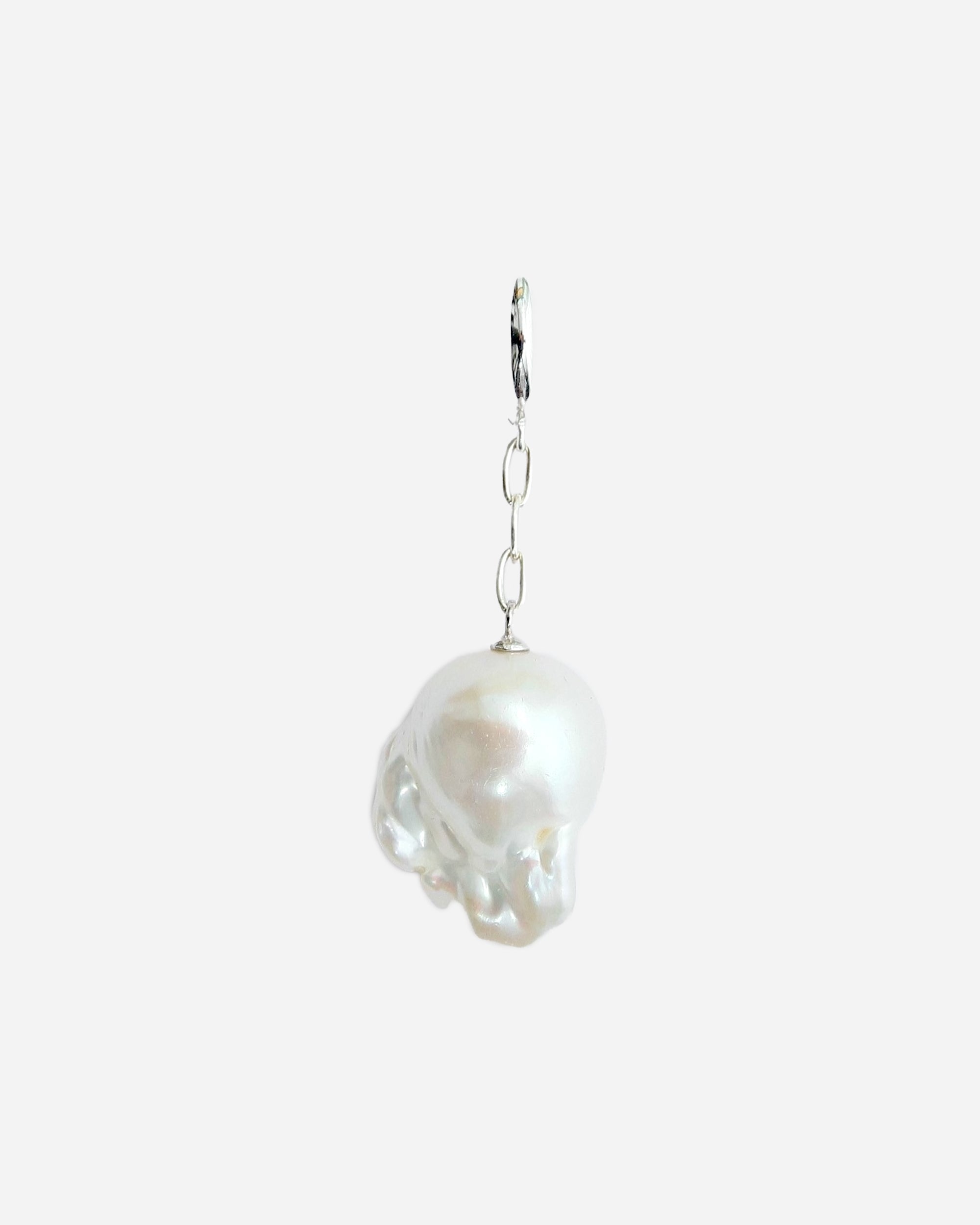 PRAWN Baroque Pearl Chain Earring Sterling silver/white pearl PR-E002