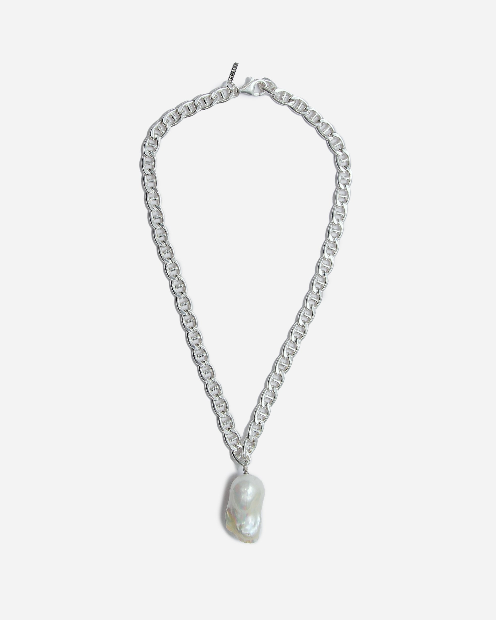 PRAWN Baroque Pearl Necklace Sterling silver/white pearl PR-N002