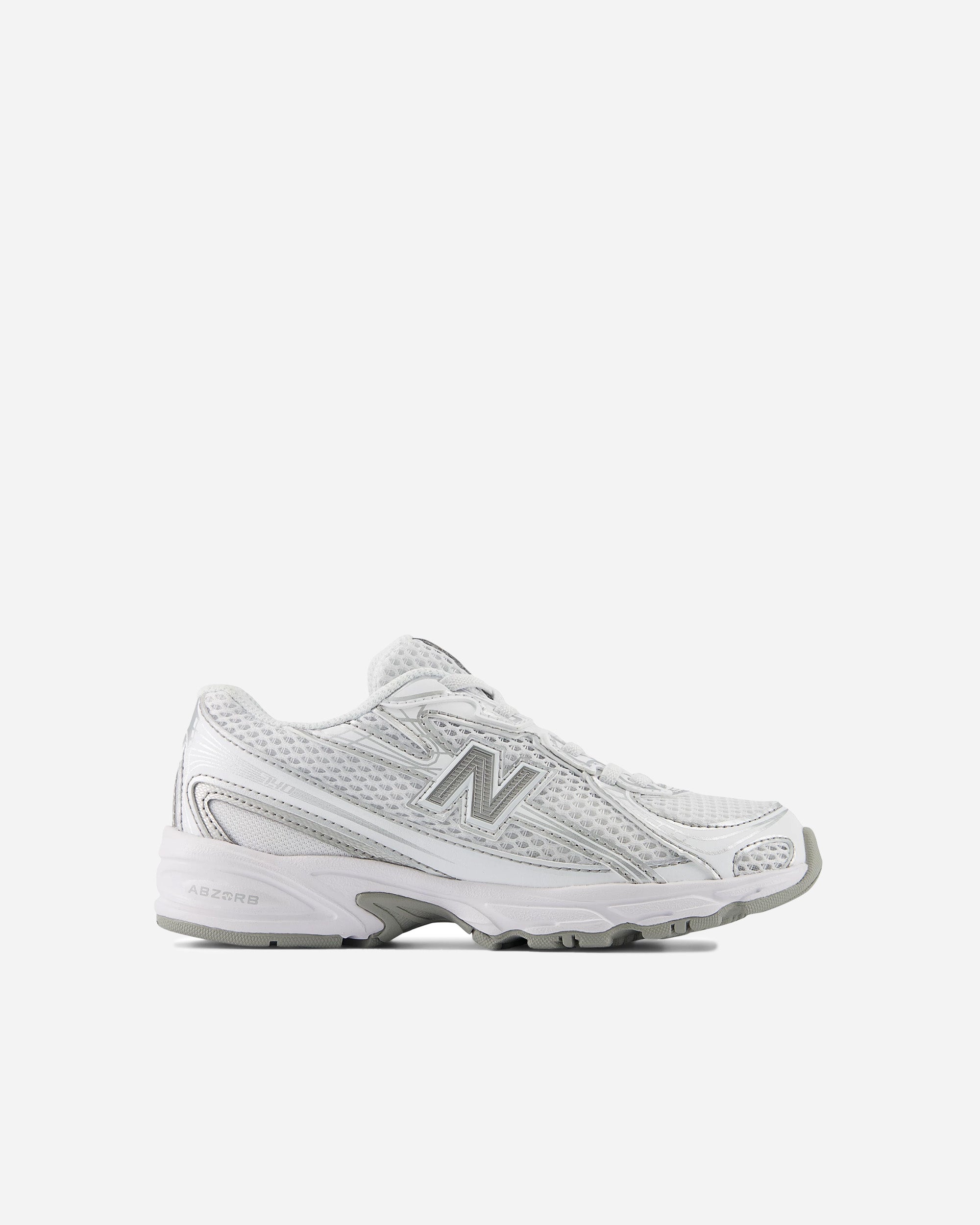 New Balance 740 Bungee Lace (Preschool) WHITE PZ740WM