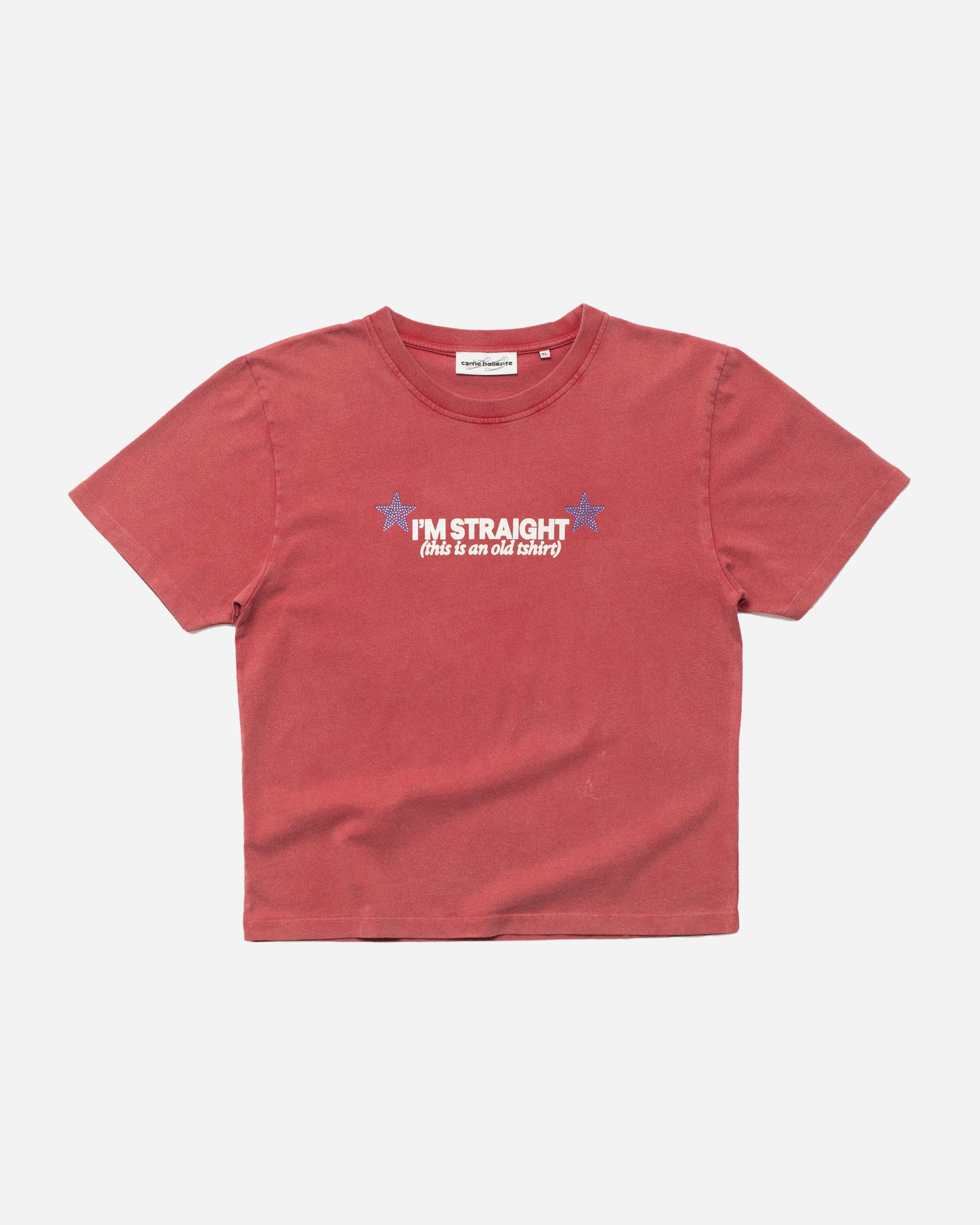 Carne Bollente Straight Up Gay OFF RED  SS26BT0101_Off-Red