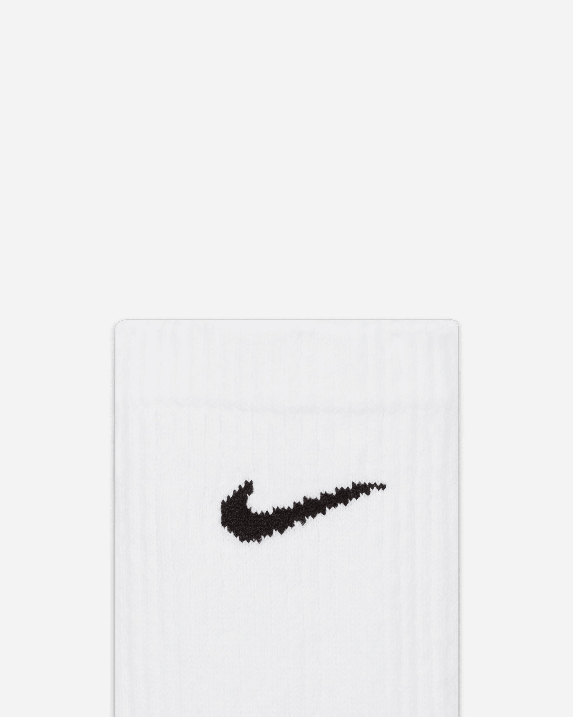 Nike Everyday Plus Cushioned Training Crew Socks (3 pairs) WHITE/BLACK SX6888-100