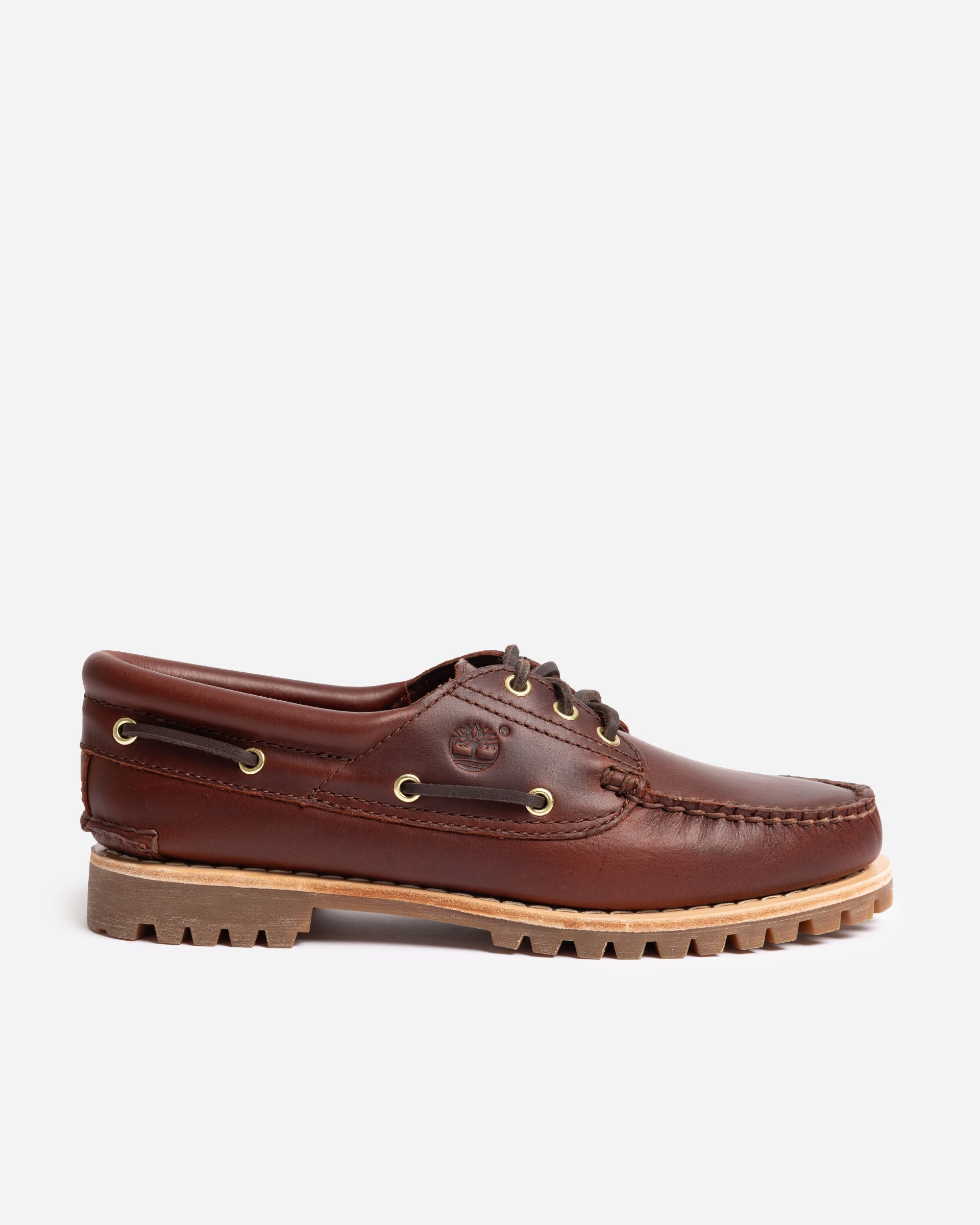 Timberland heritage noreen boat shoes in brown full grain leather