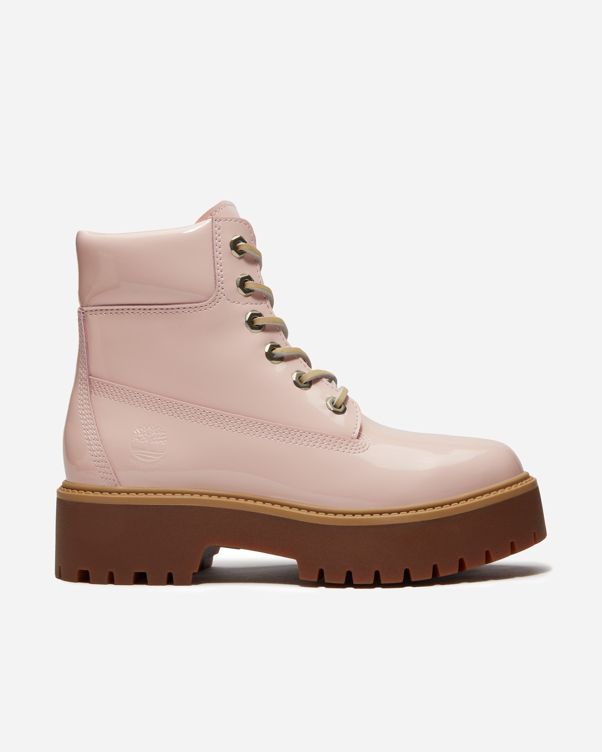 Timberland Stone Streen 6 Inch Lace Up Waterproof Boot LIGHT PINK