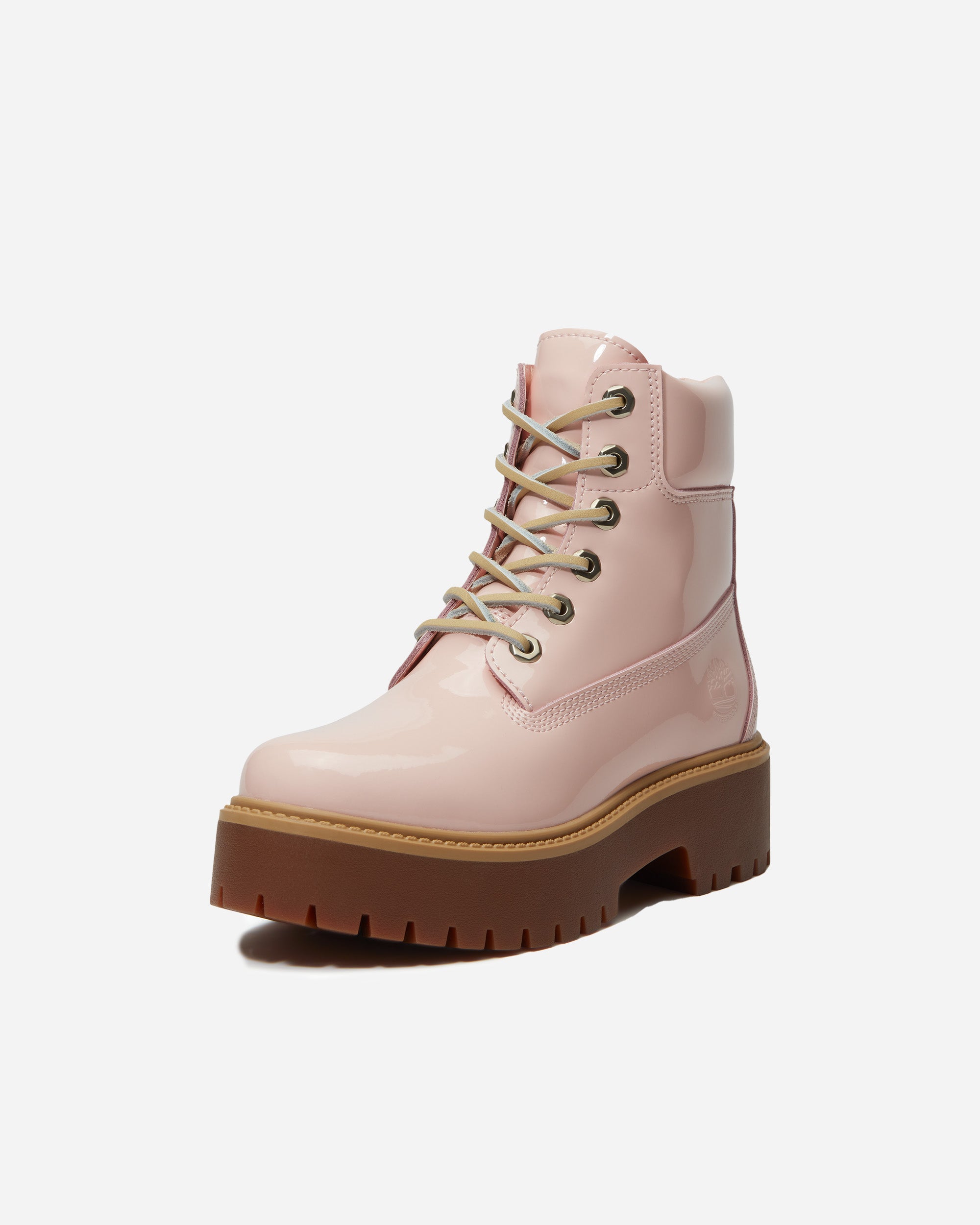 Timberland Stone Streen 6 Inch Lace Up Waterproof Boot LIGHT PINK PATENT TB0A2H3CA5H1