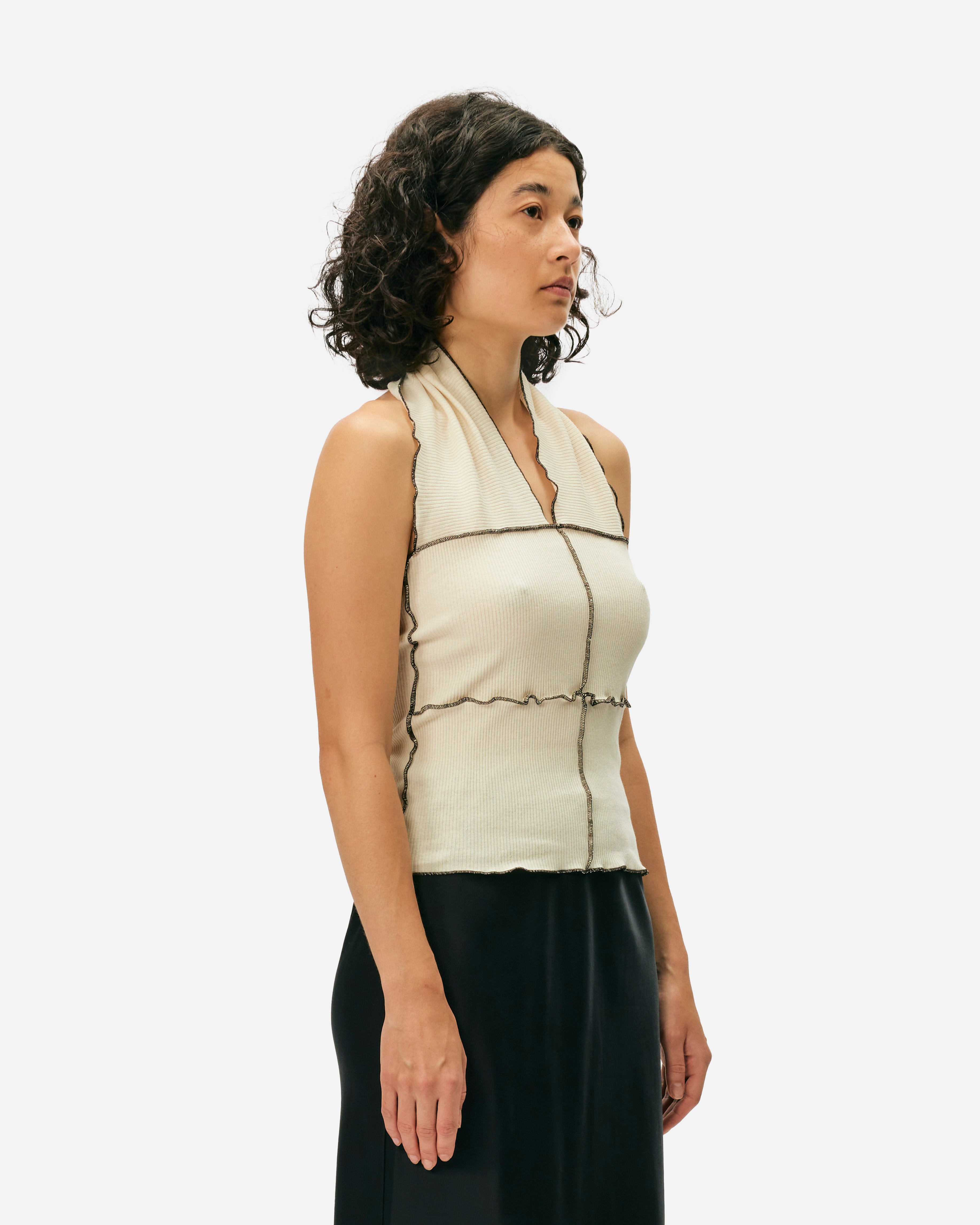 Baserange Cinder Halter Top UNDYED TOCH-RC-AU24-UNDYED