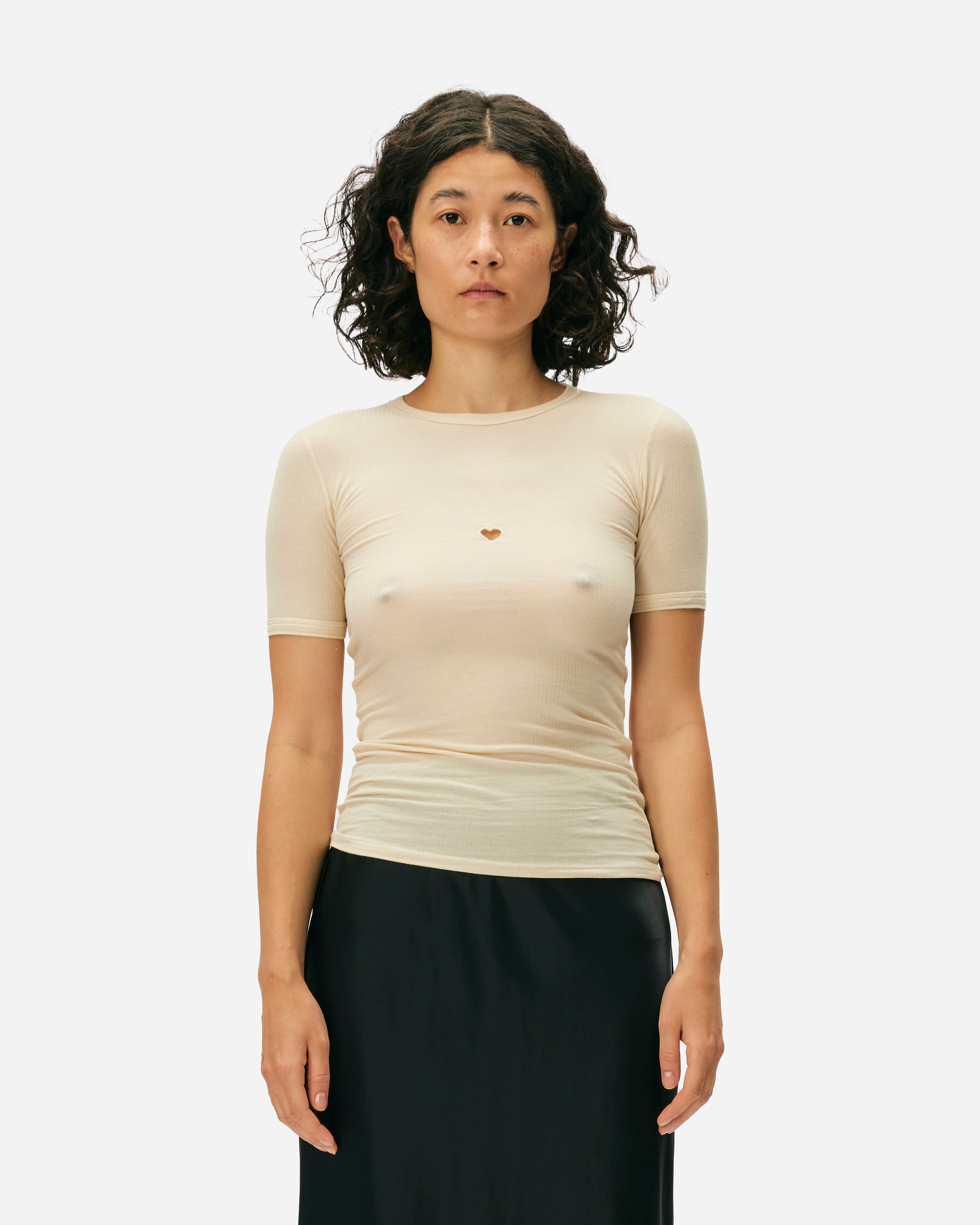 Baserange Heart T-shirt UNDYED TOHS-RB-000-UNDYED