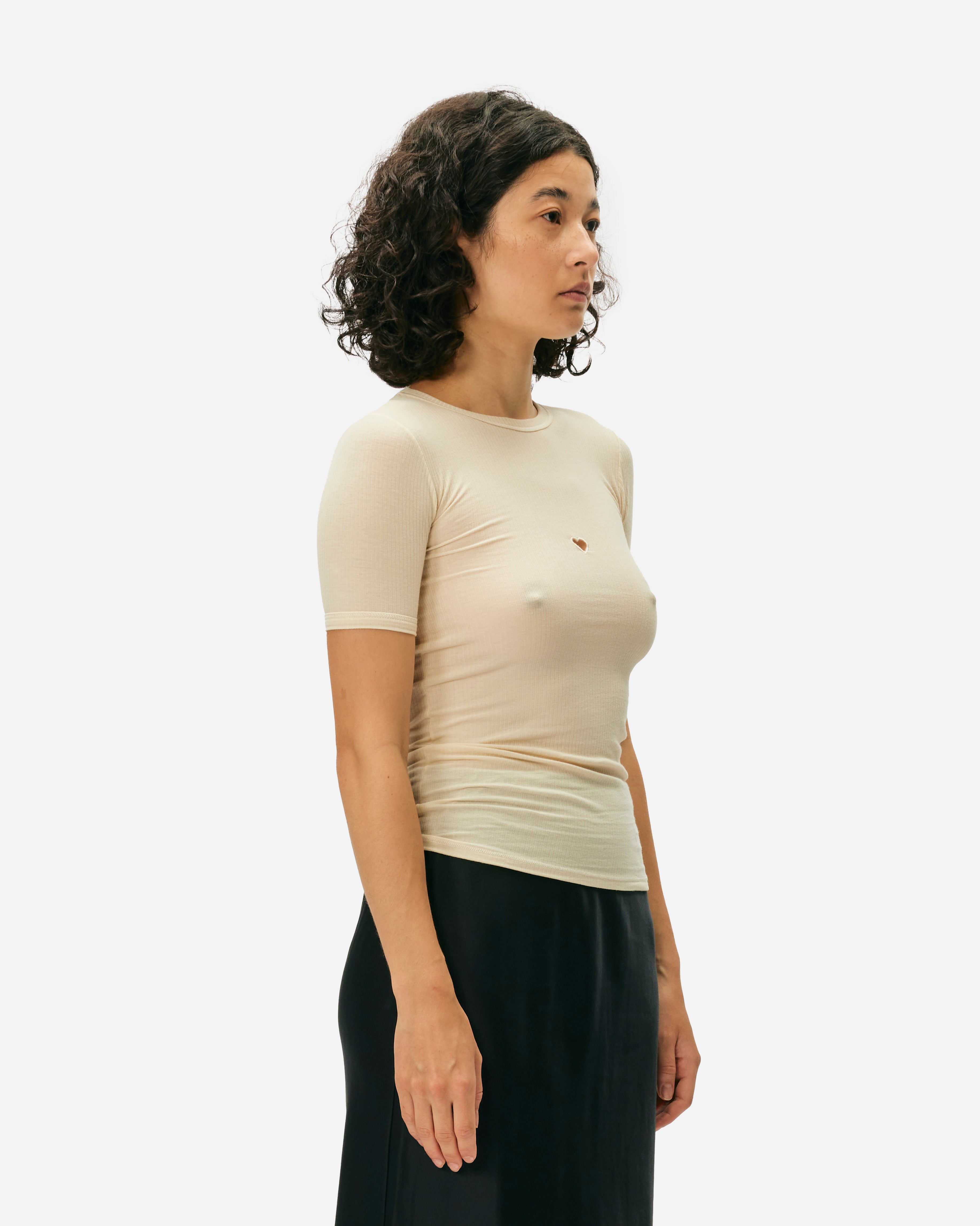 Baserange Herz-T-Shirt UNDYED TOHS-RB-000-UNDYED