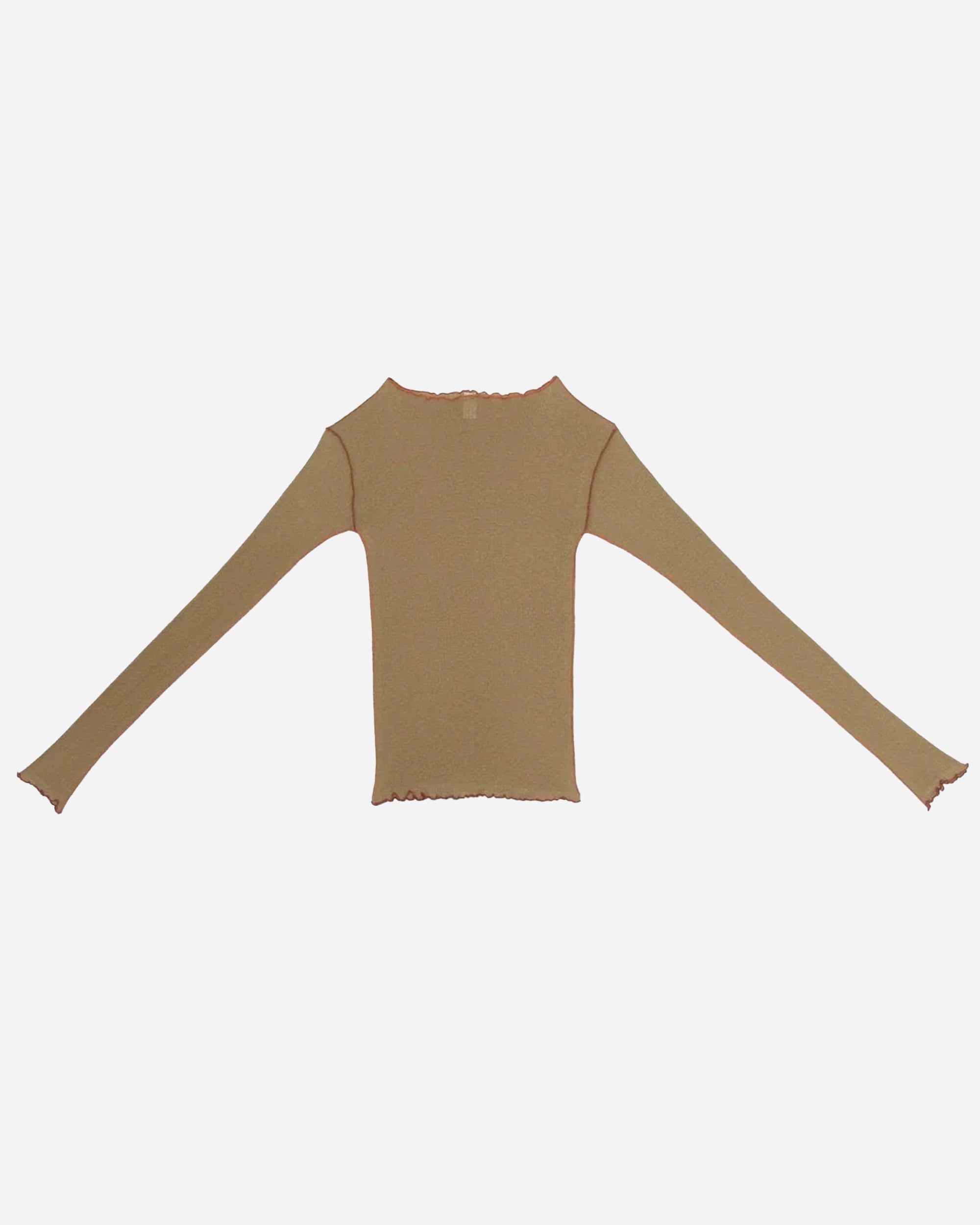 Baserange Vein Long Sleeve Shirt JADE BROWN (ORANGE) TTVL-RB-AU24-JB