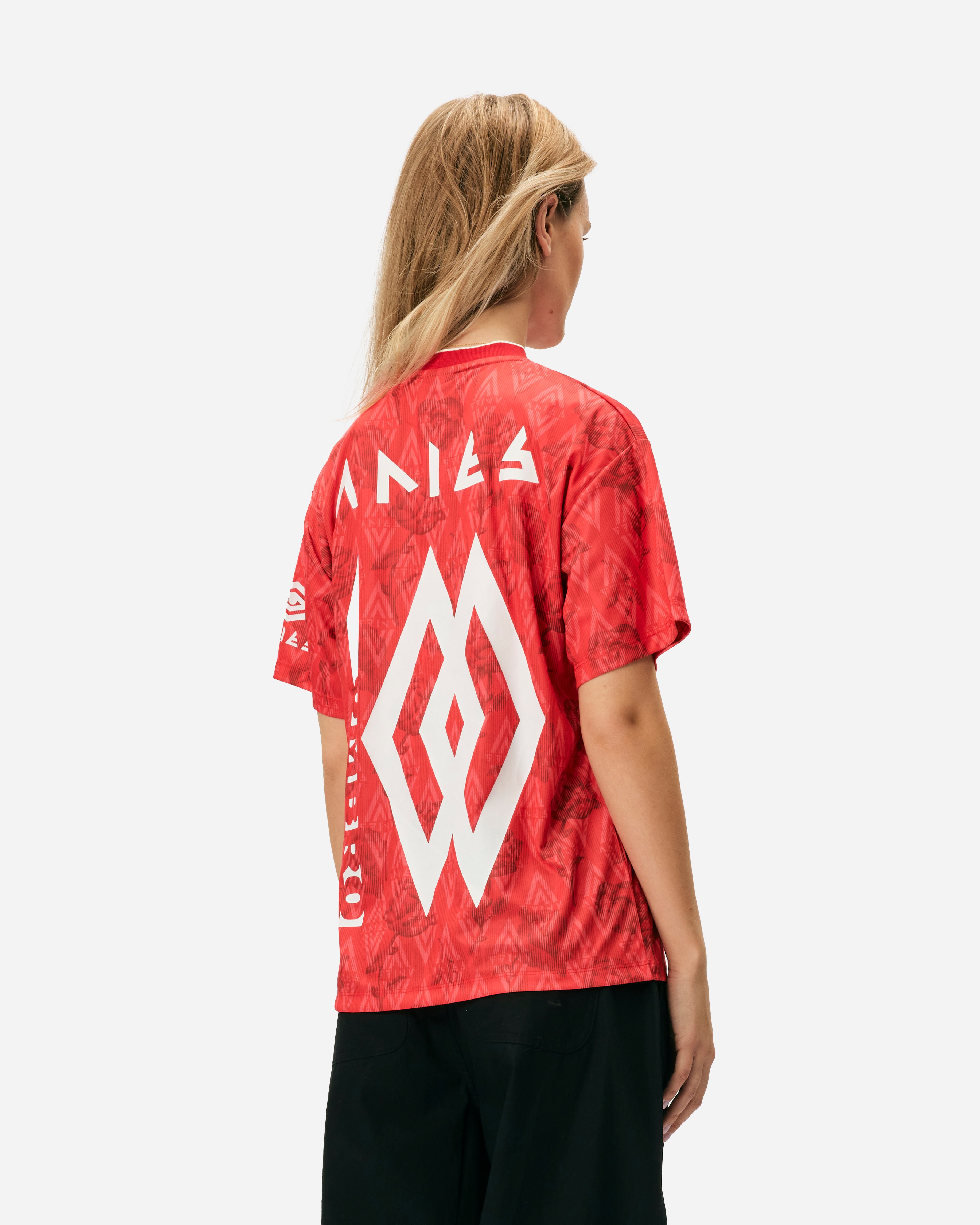 ARIES ARIES x Umbro Red Roses T-Shirt Fußballtrikot Red  UM6000203-RED