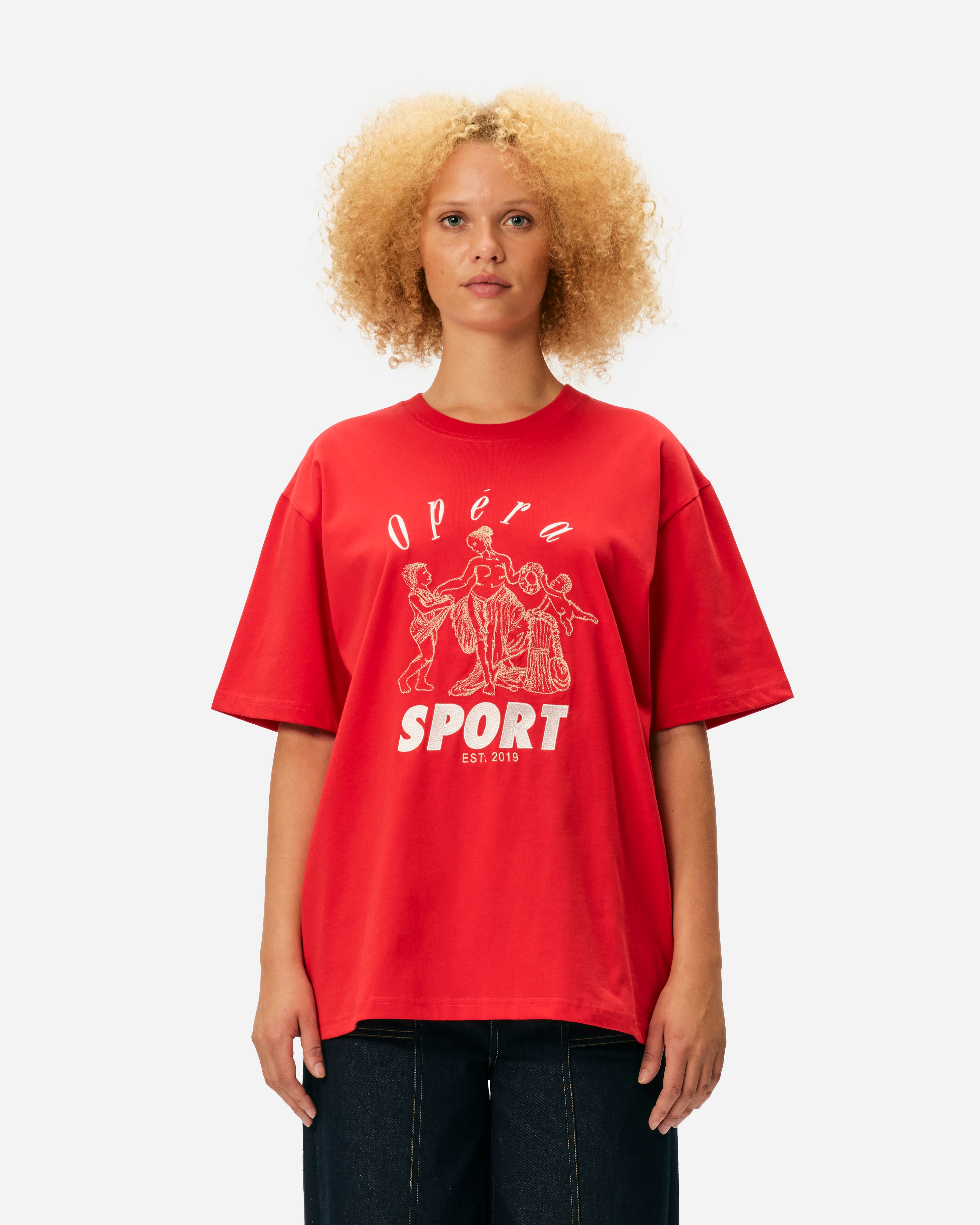 OpéraSPORT Paul Unisex T-shirt Fiery Red W15AW24-FR