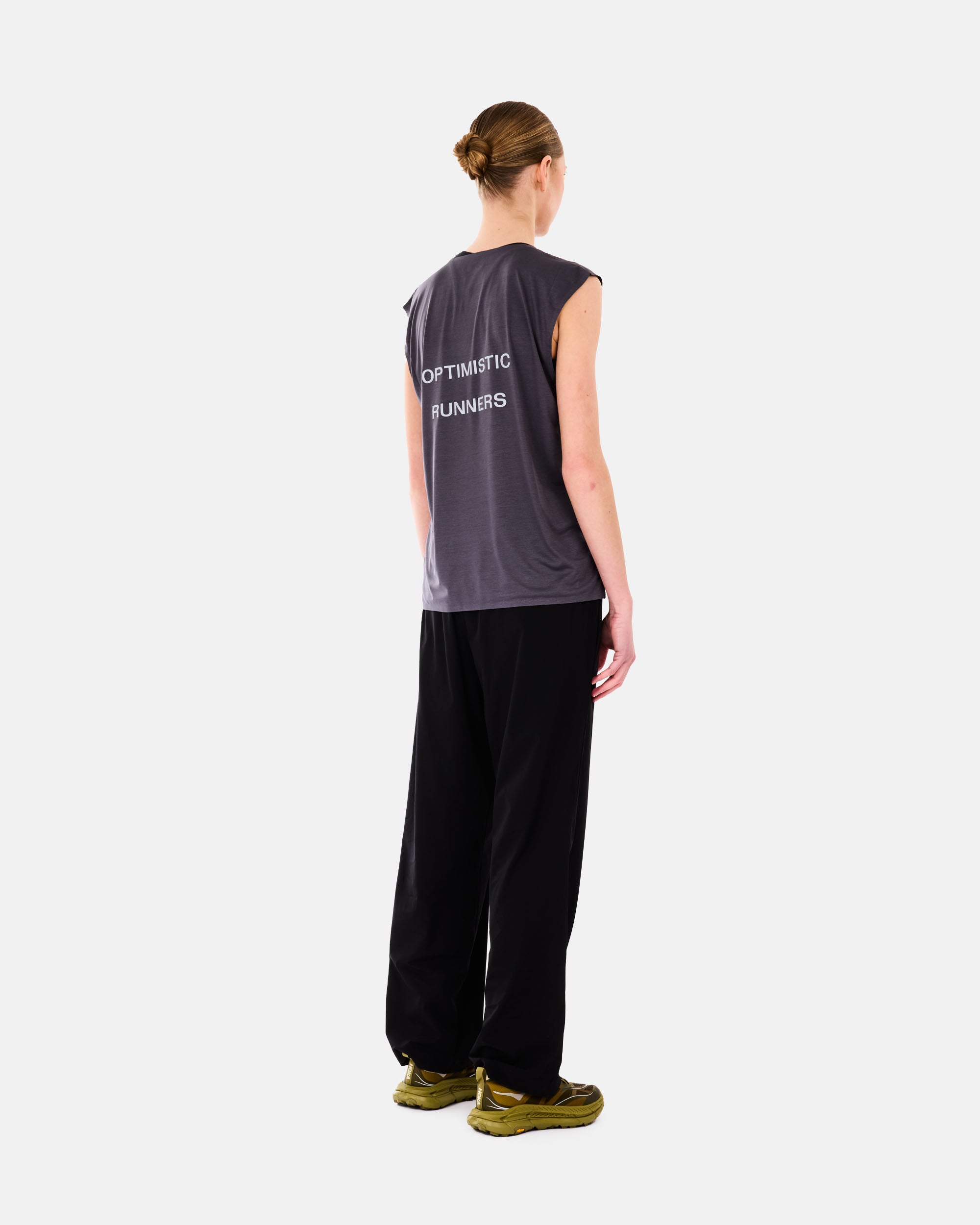 Optimistic Runners Wide Pants BLACK WLP25BK